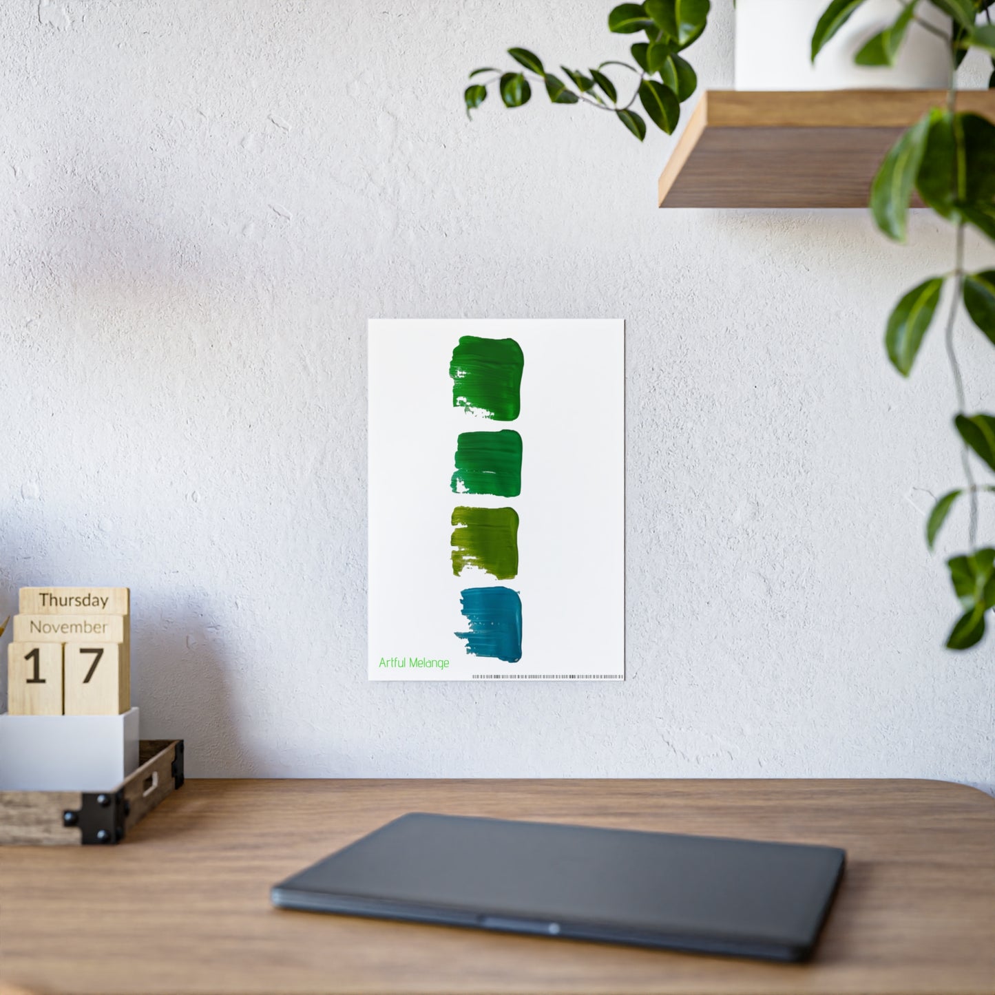 Gleaming Acrylic Abstract Poster: A Spectrum of Colorful Elegance