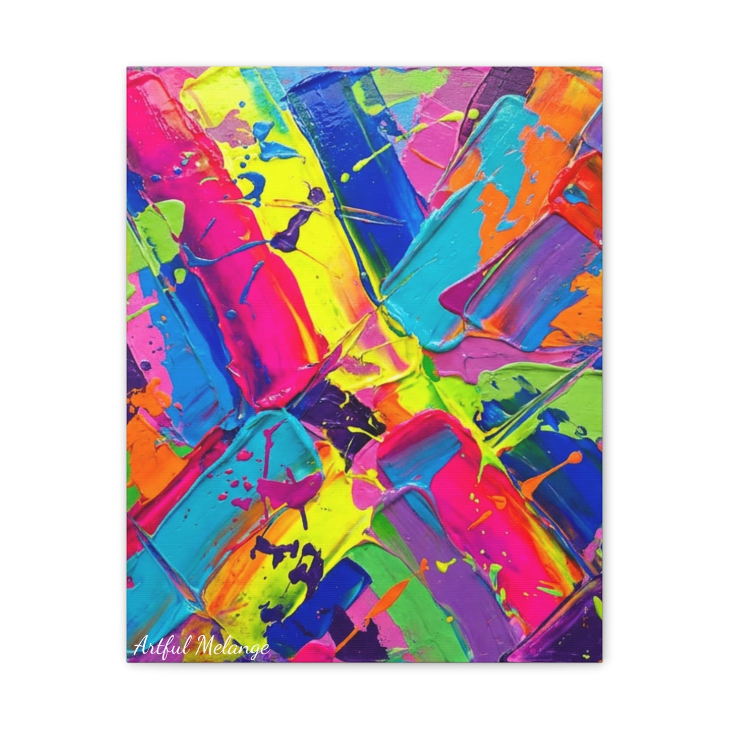 Acrylic Abstract Canvas Print - Richly Textured Artistry