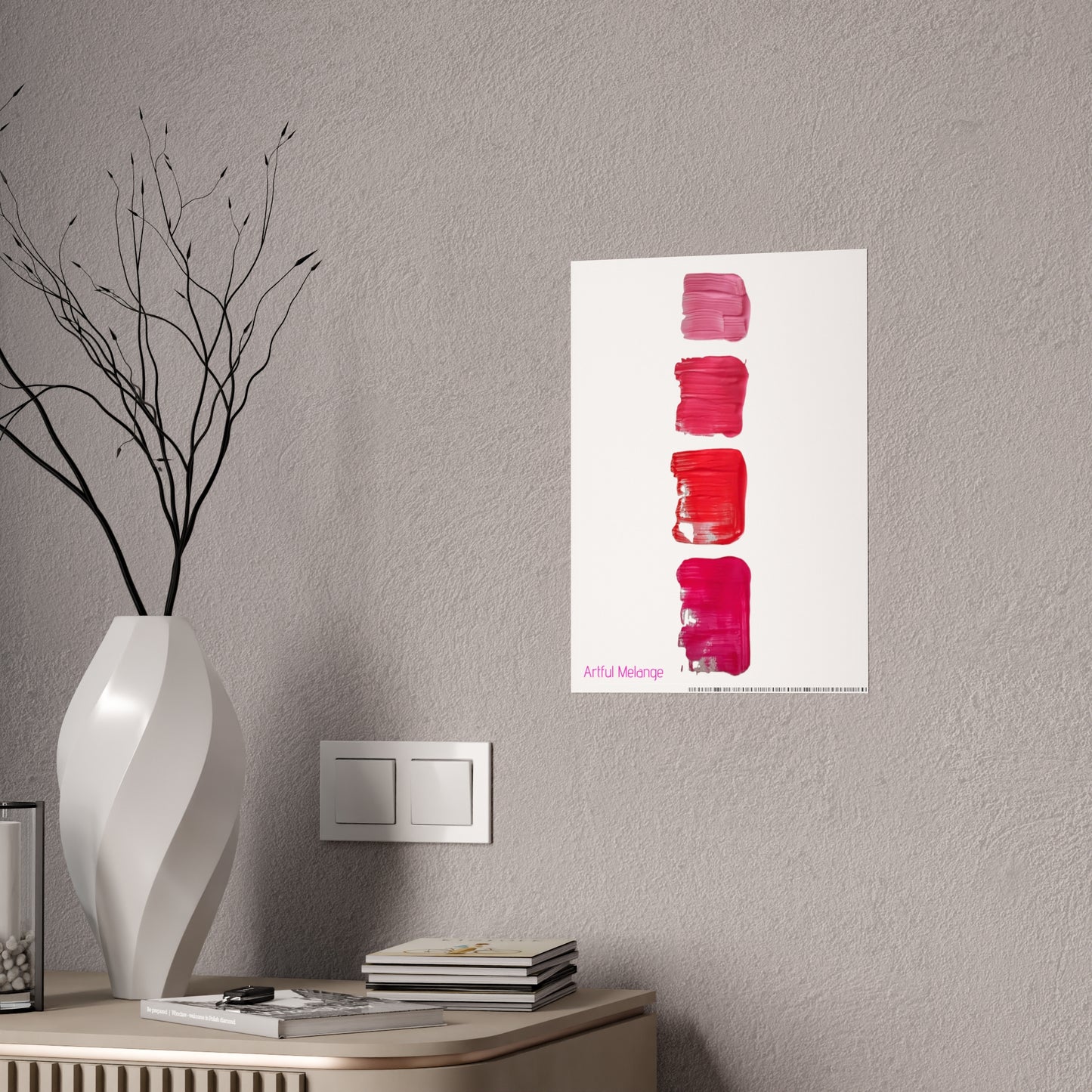 Gleaming Acrylic Abstract Poster: A Spectrum of Colorful Elegance