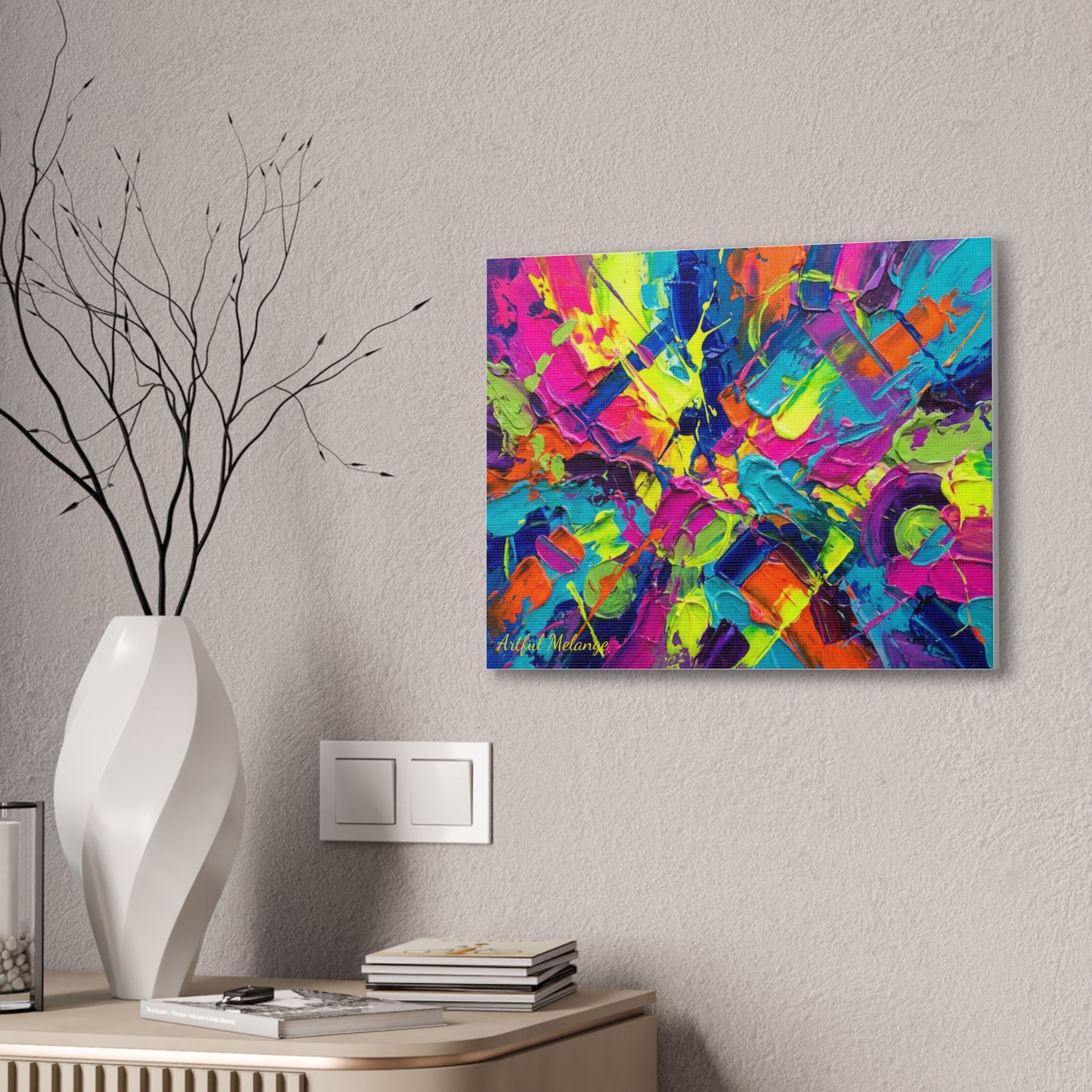 Acrylic Abstract Canvas Print - Richly Textured Artistry