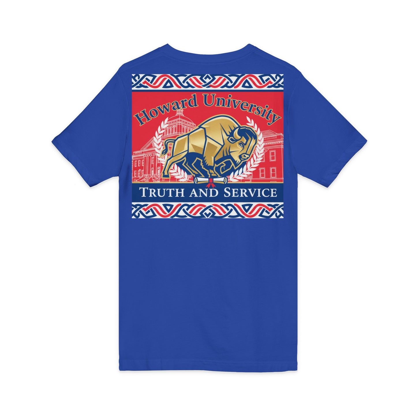 Howard University/ Truth and Service Unisex V-Neck T-Shirt
