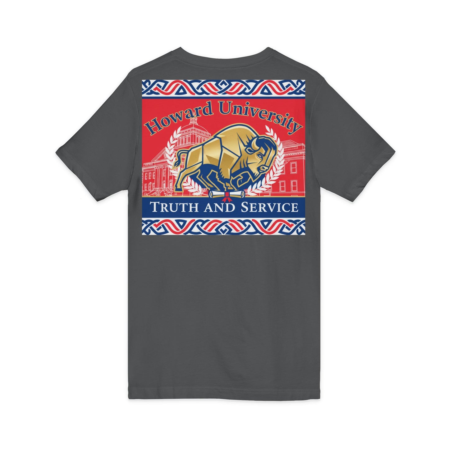 Howard University/ Truth and Service Unisex V-Neck T-Shirt