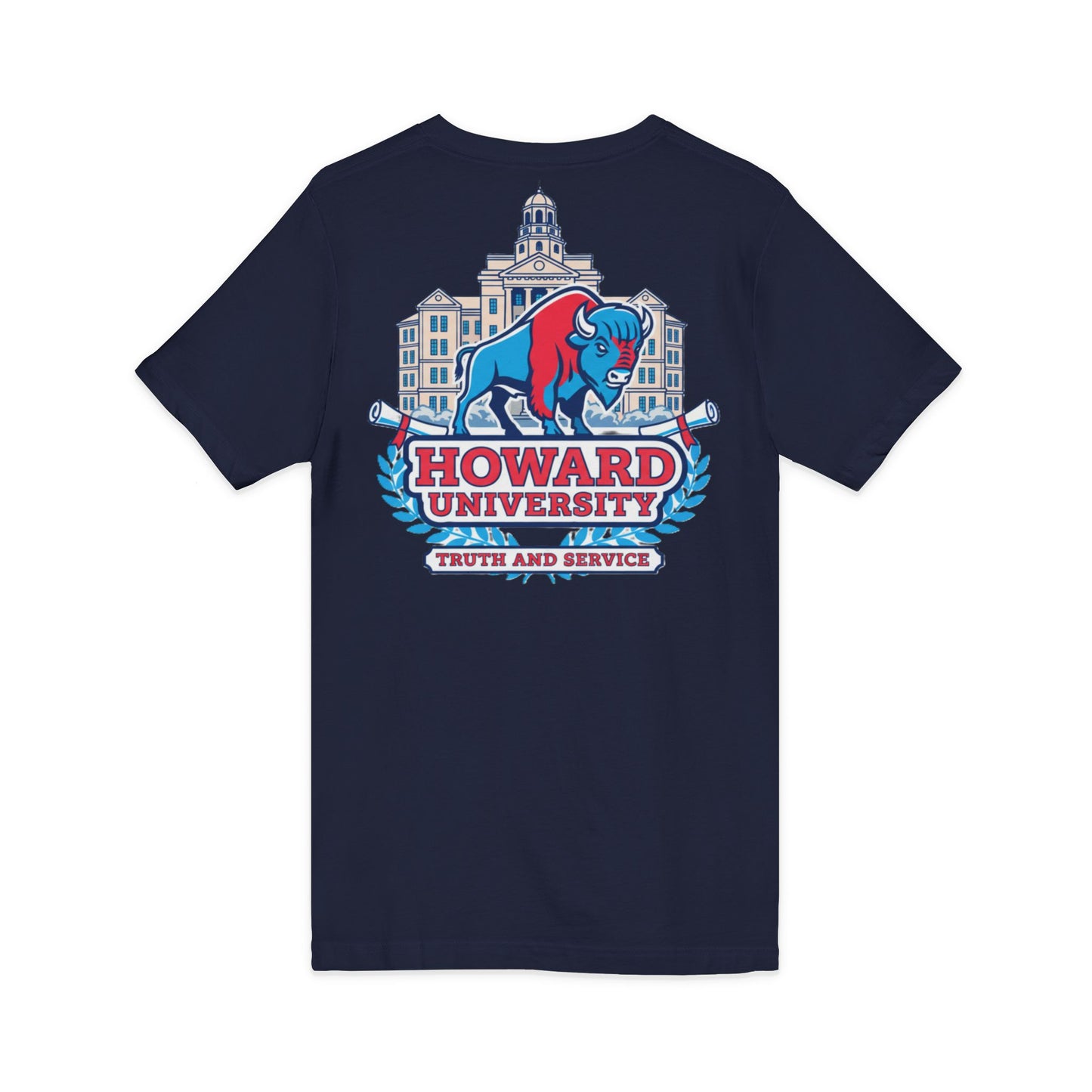 Howard University/ Truth and Service Unisex V-Neck T-Shirt
