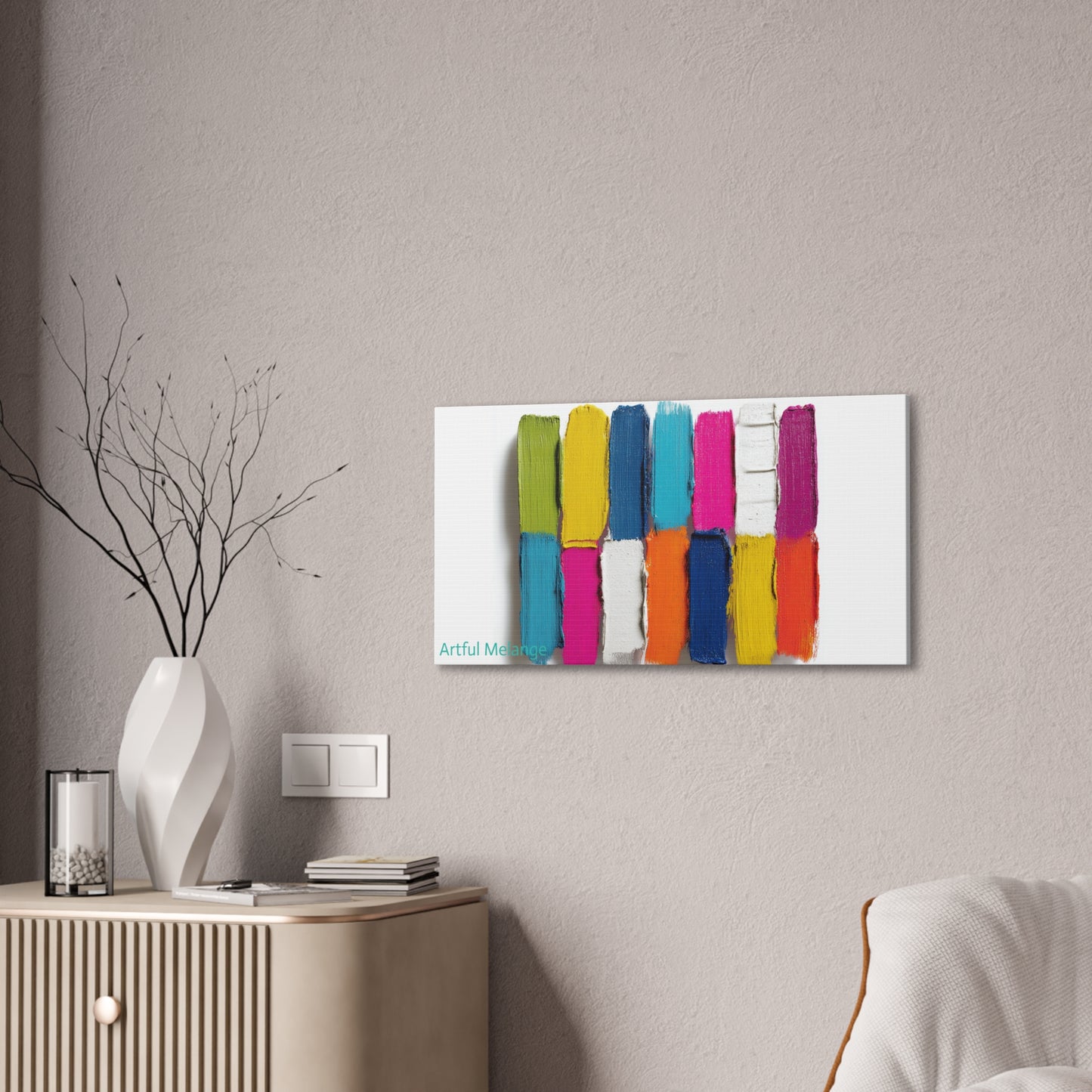 Acrylic Abstract Canvas Print - Richly Textured Artistry