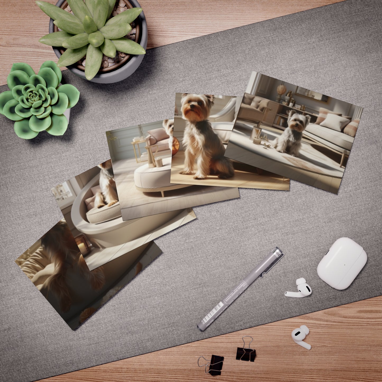 Regal Respite: A Yorkshire Terrier Reigns Supreme (5-Pack)