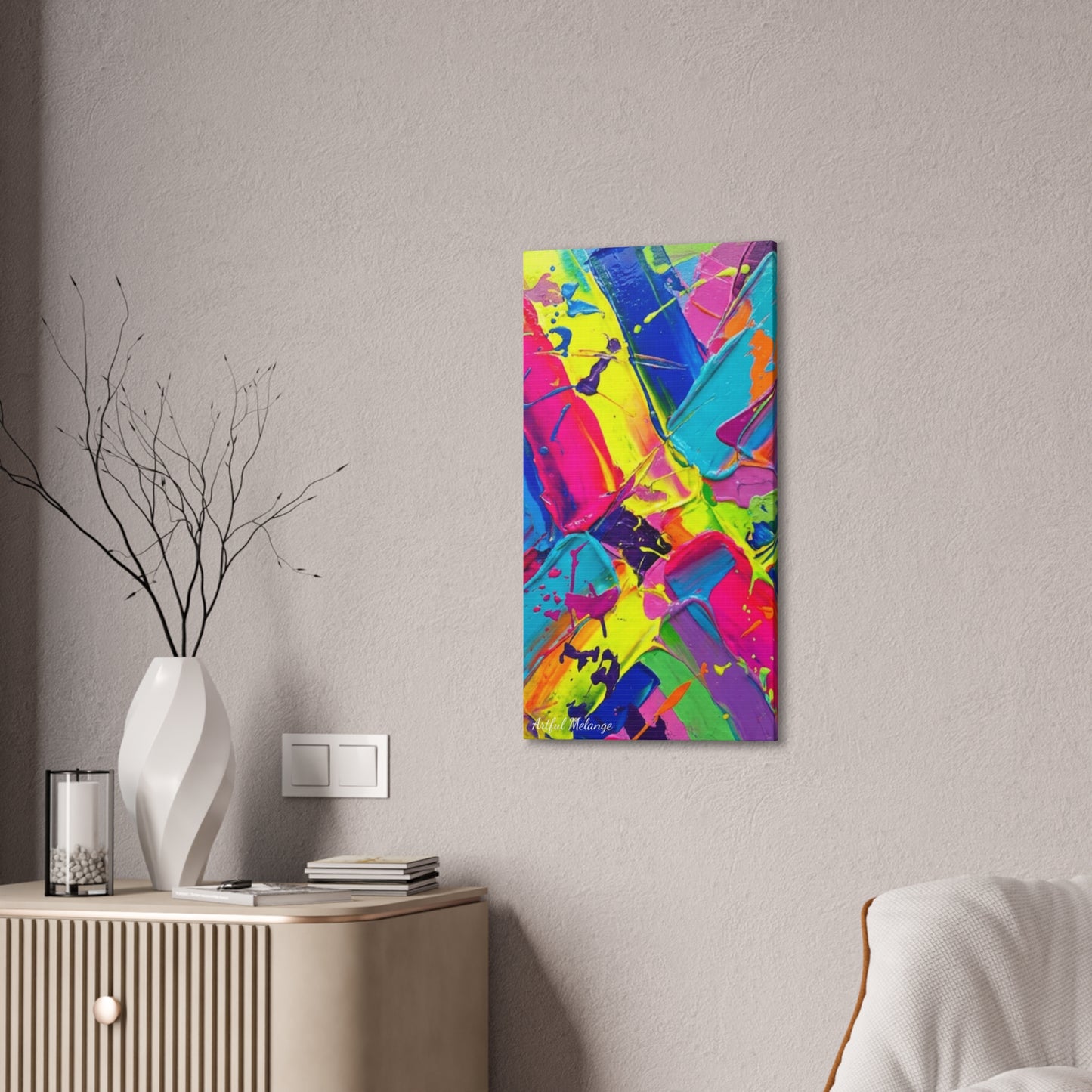Acrylic Abstract Canvas Print - Richly Textured Artistry