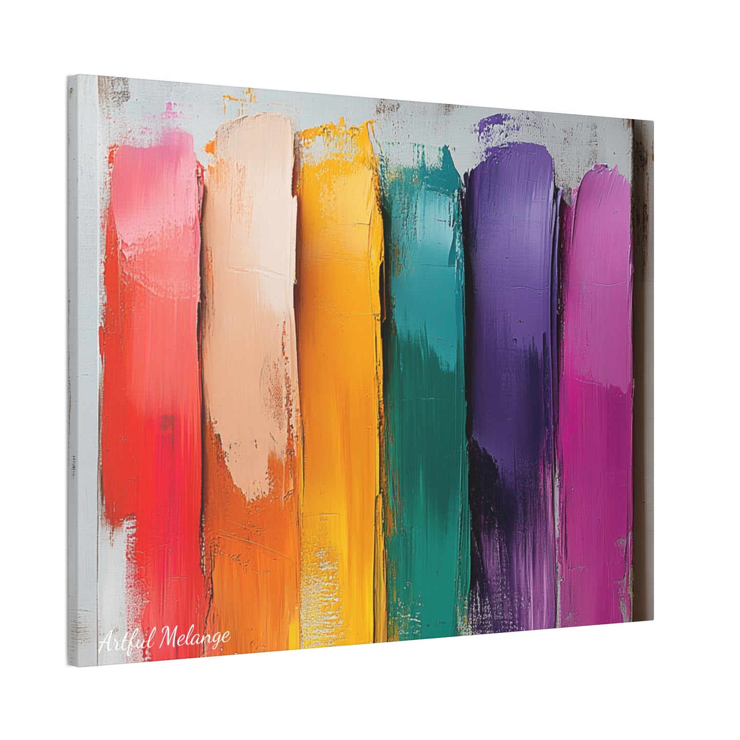 Acrylic Abstract Canvas Print - Richly Textured Artistry