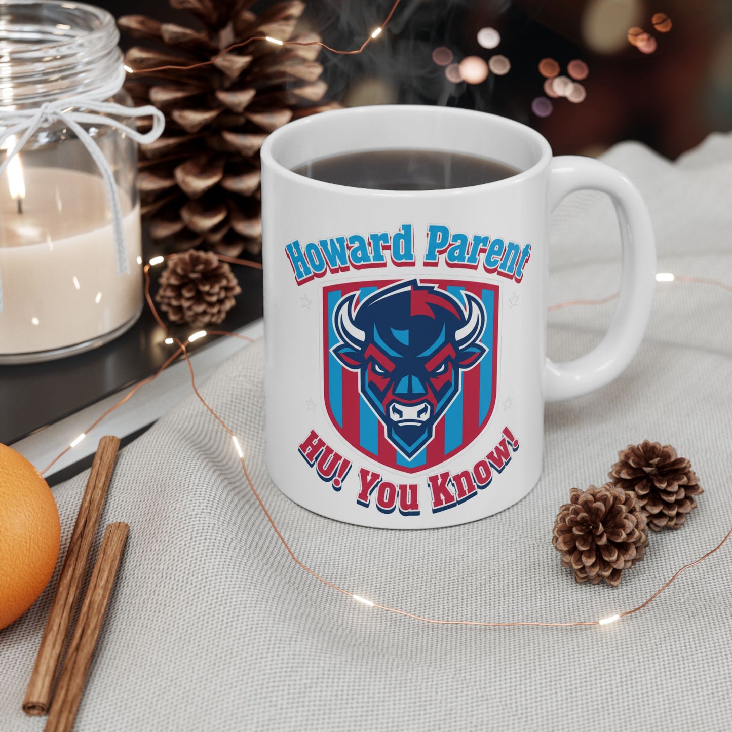 HU Parent Mug Collection  Proud, Connected, Bison Strong /Ceramic Mug, (11oz, 15oz) 3