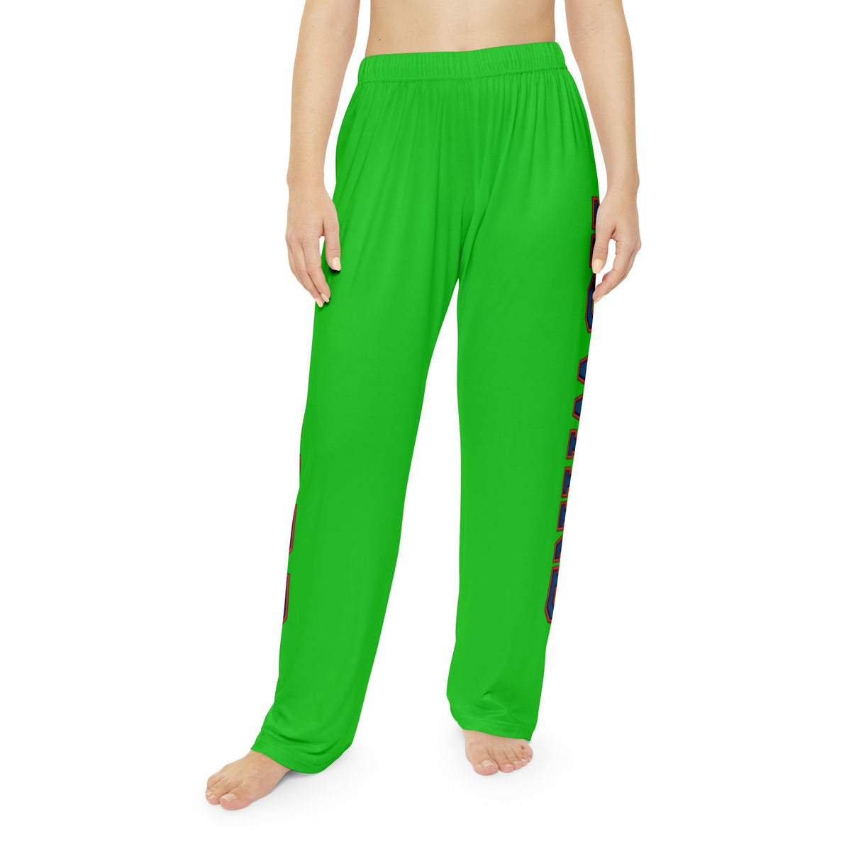 Howard-Inspired Women’s Pajama Pants | HBCU Lounge Bottoms/ Green