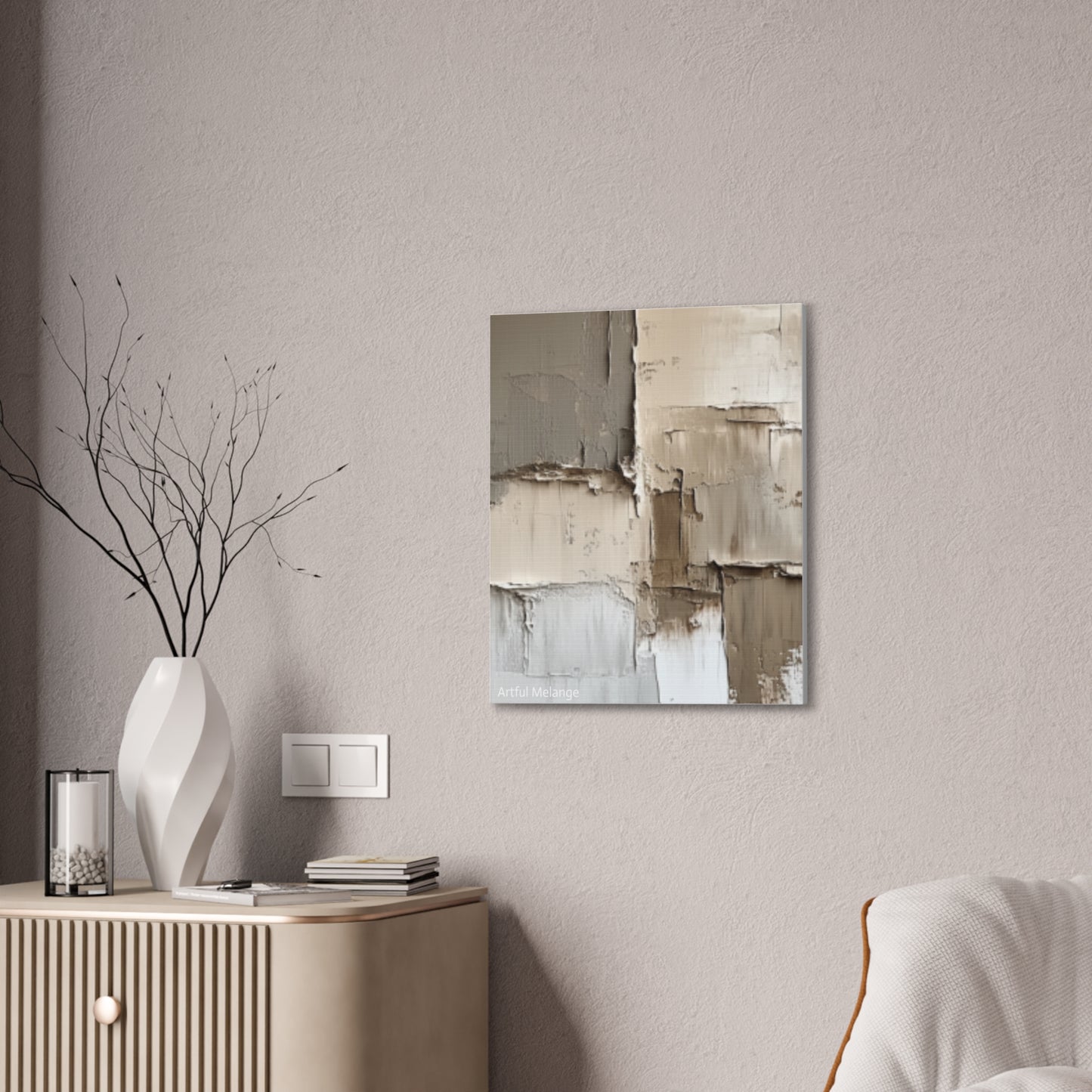 Acrylic Abstract Canvas Print - Richly Textured Artistry