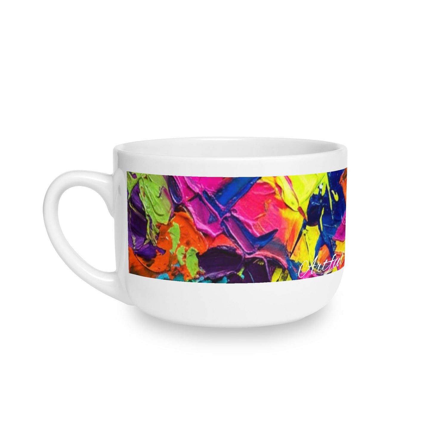 ChromaSoul™ Abstract Latte Mug Collection, 25oz