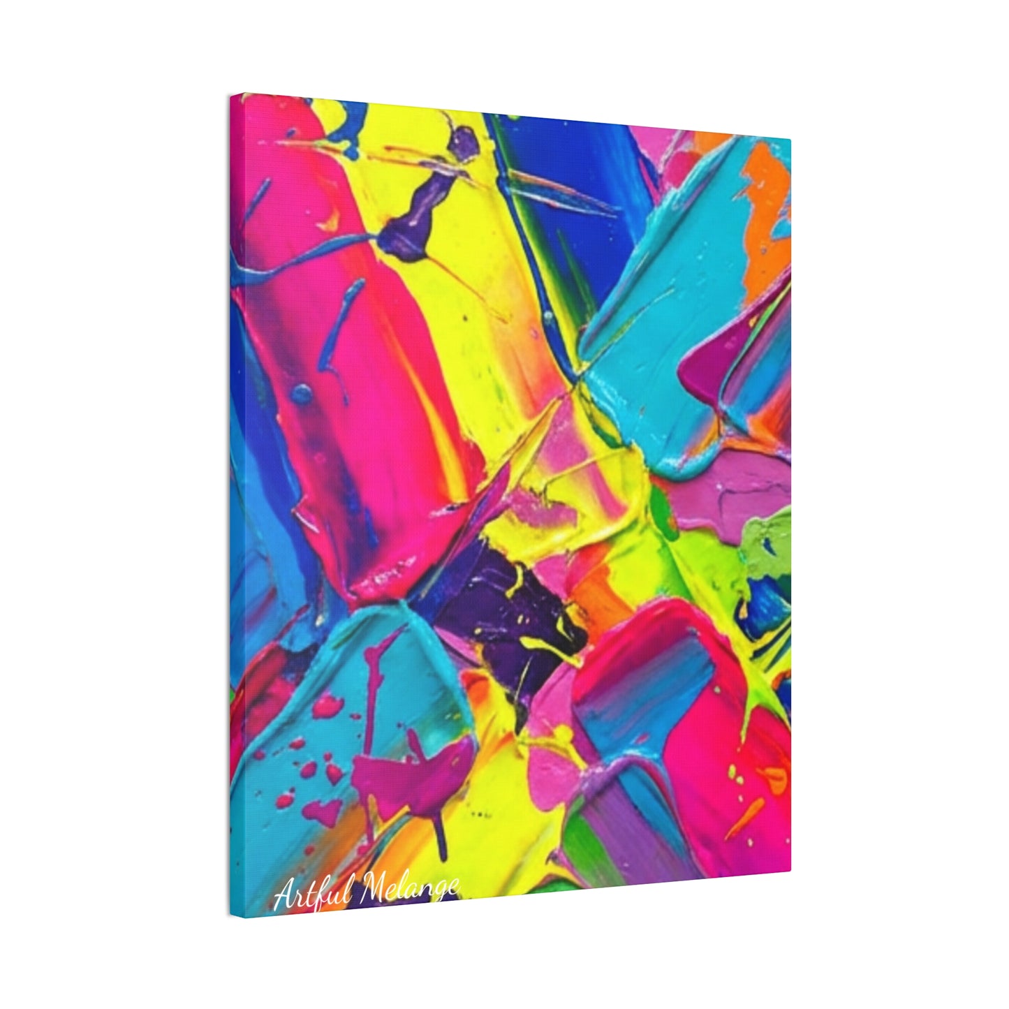 Acrylic Abstract Canvas Print - Richly Textured Artistry