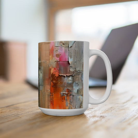 Artsy Abstract Ceramic Mug 15oz