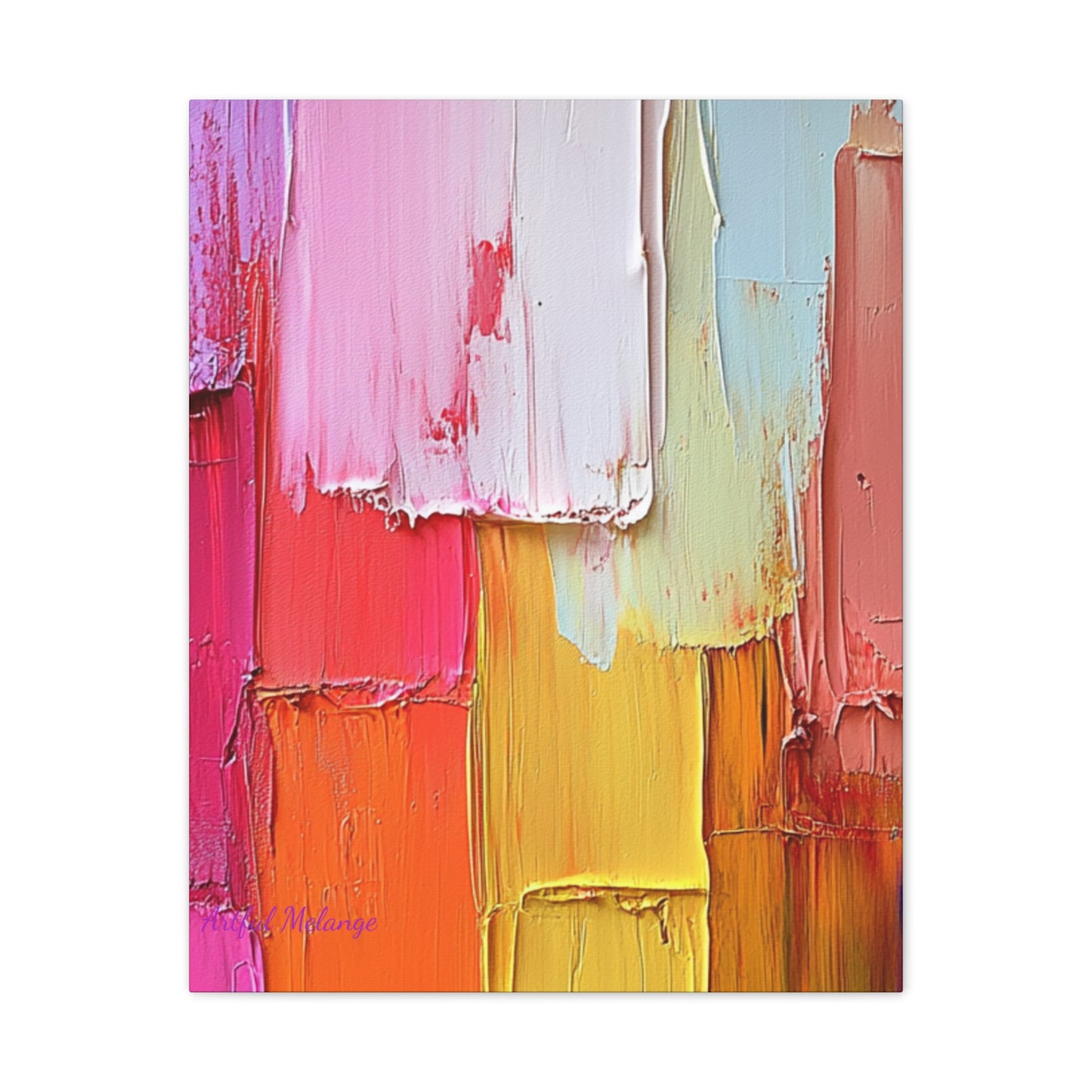 Acrylic Abstract Canvas Print - Richly Textured Artistry
