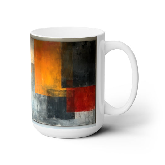 Artsy Abstract Ceramic Mug 15oz