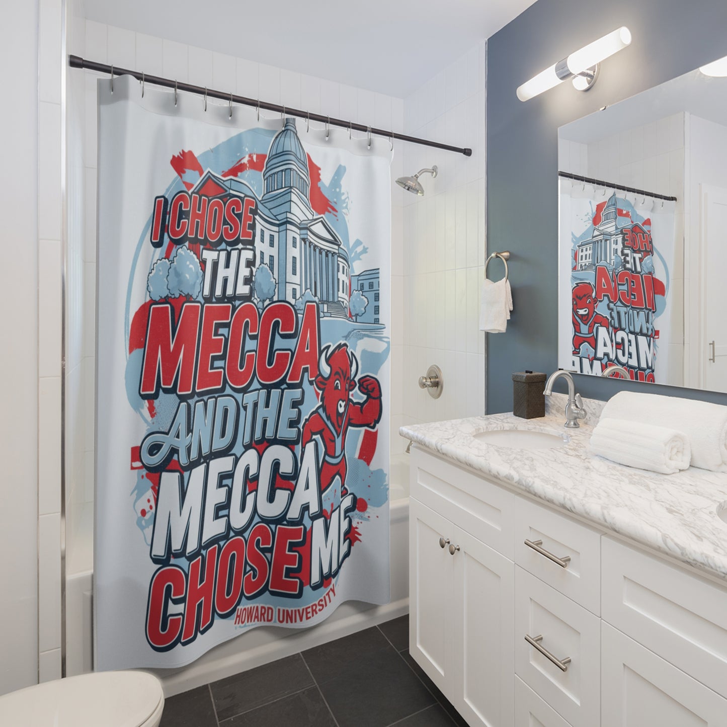 I Chose the Mecca and the Mecca Chose me Shower Curtain 5