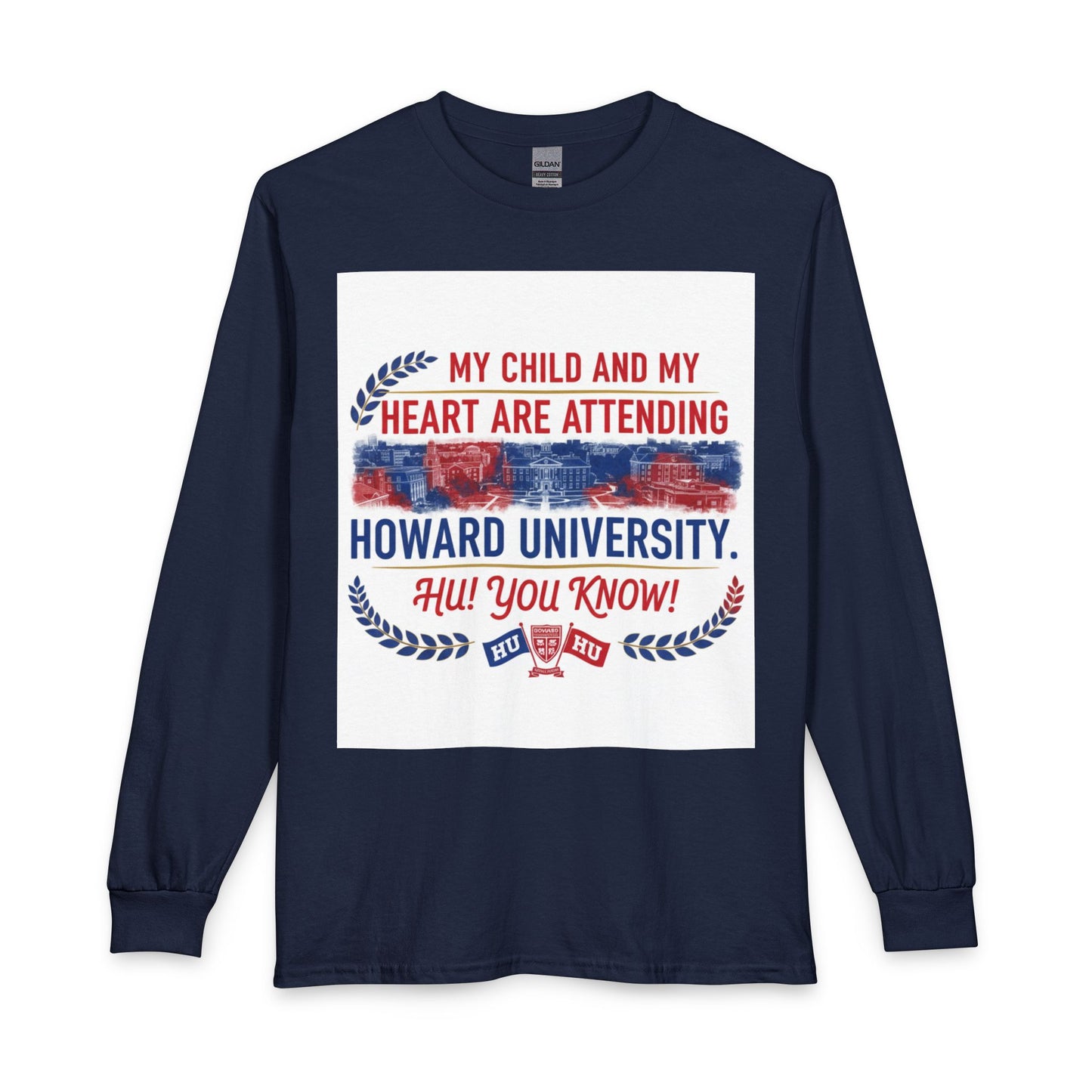 Howard University Pride Family Statement/Unisex Long Sleeve T-Shirt 2