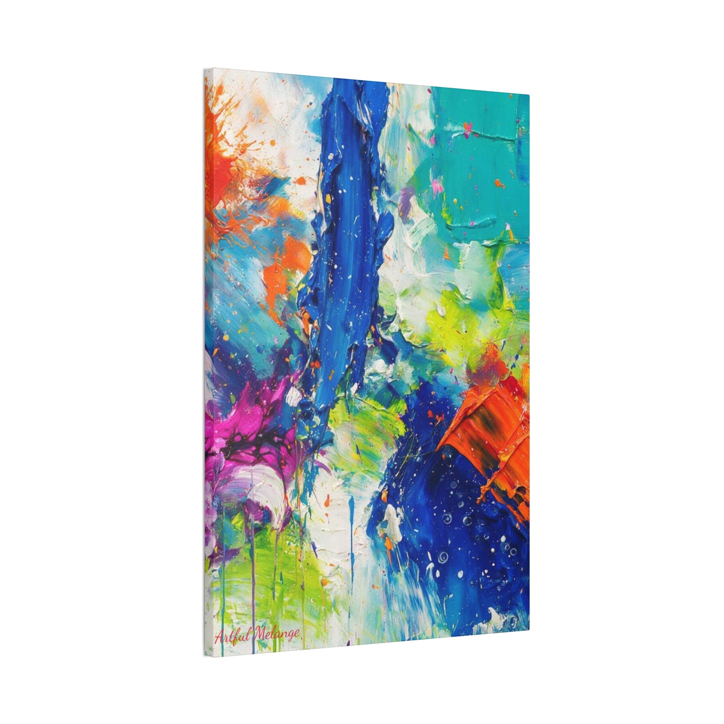 Acrylic Abstract Canvas Print - Richly Textured Artistry
