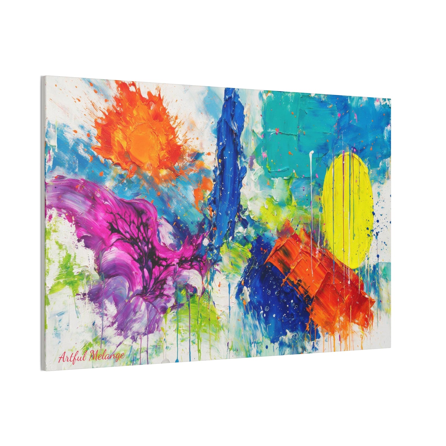Acrylic Abstract Canvas Print - Richly Textured Artistry