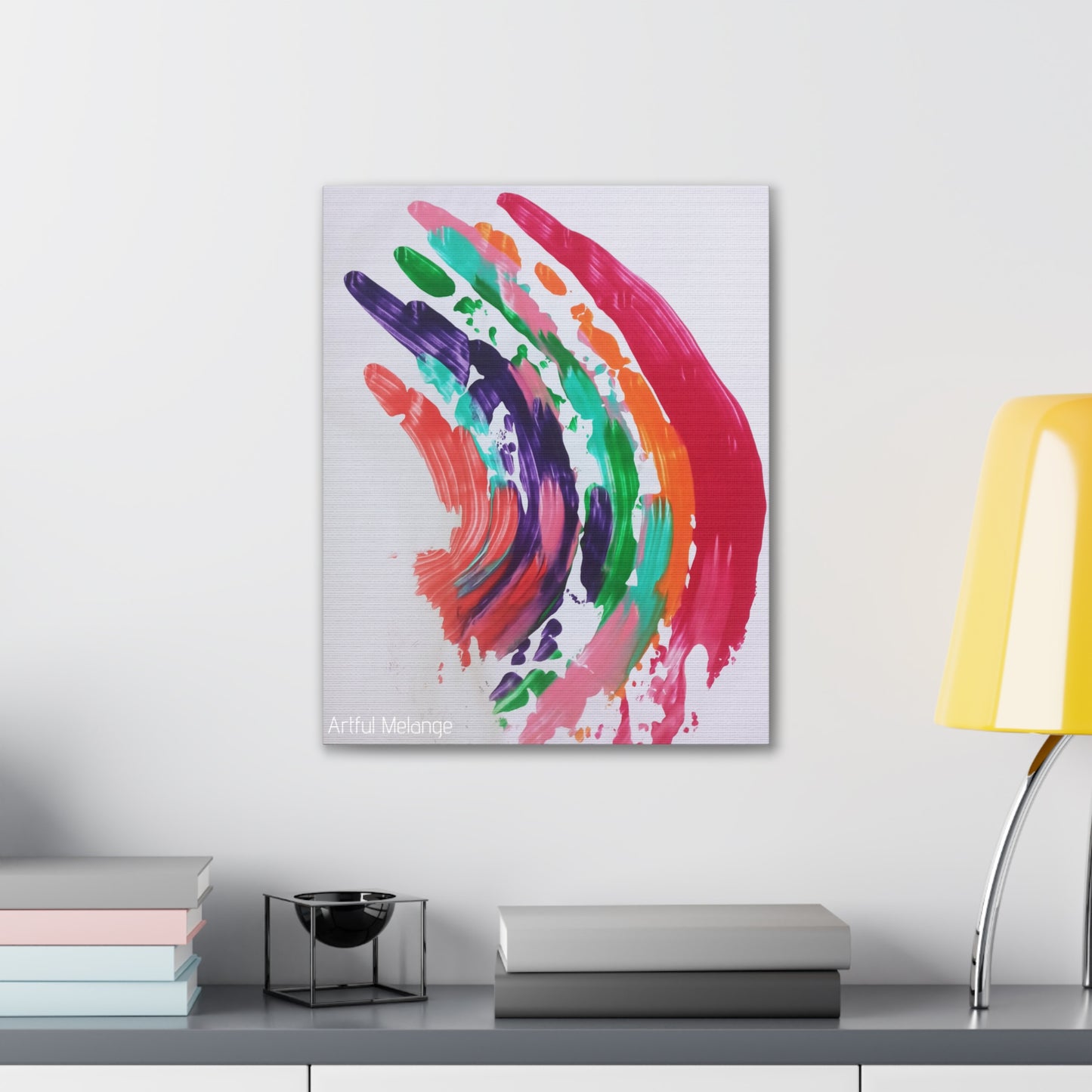 Primary Elegance: A Symphony of Sophistication Canvas Print