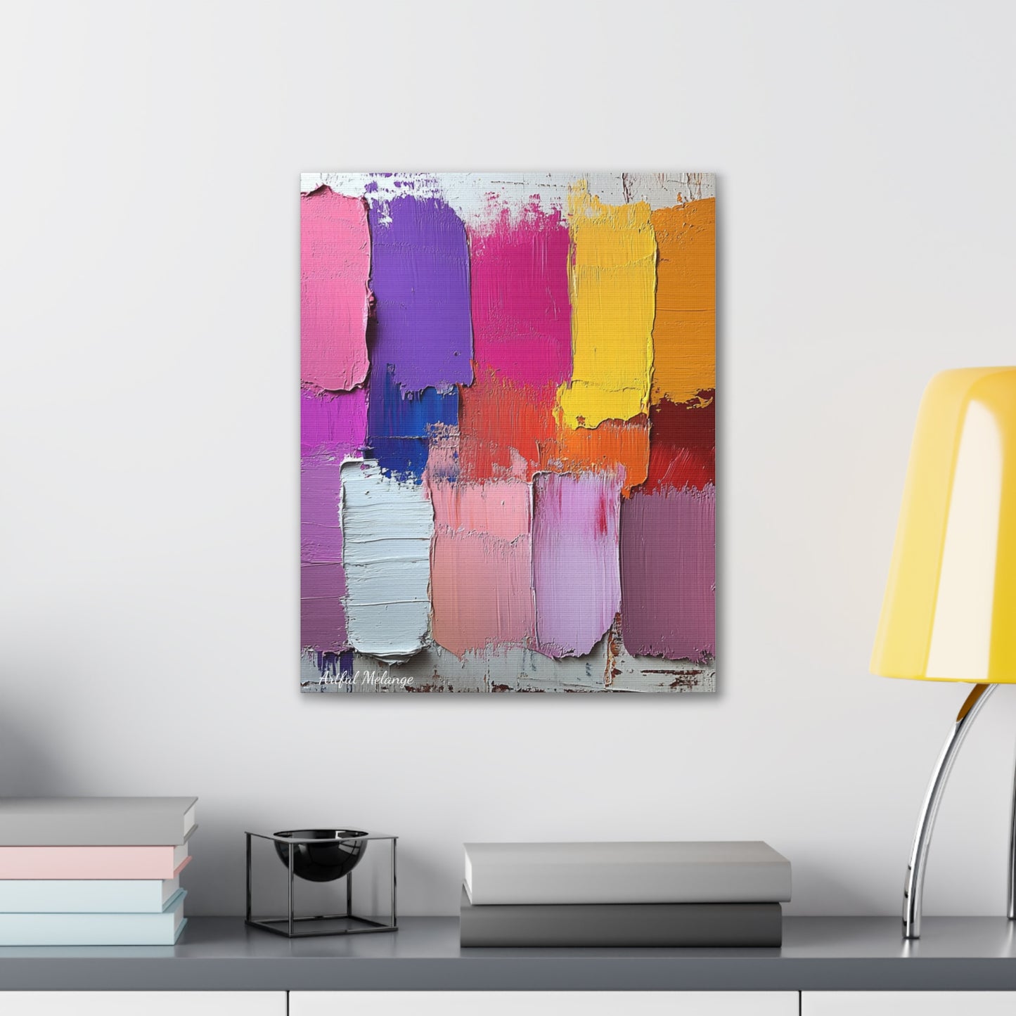Acrylic Abstract Canvas Print - Richly Textured Artistry