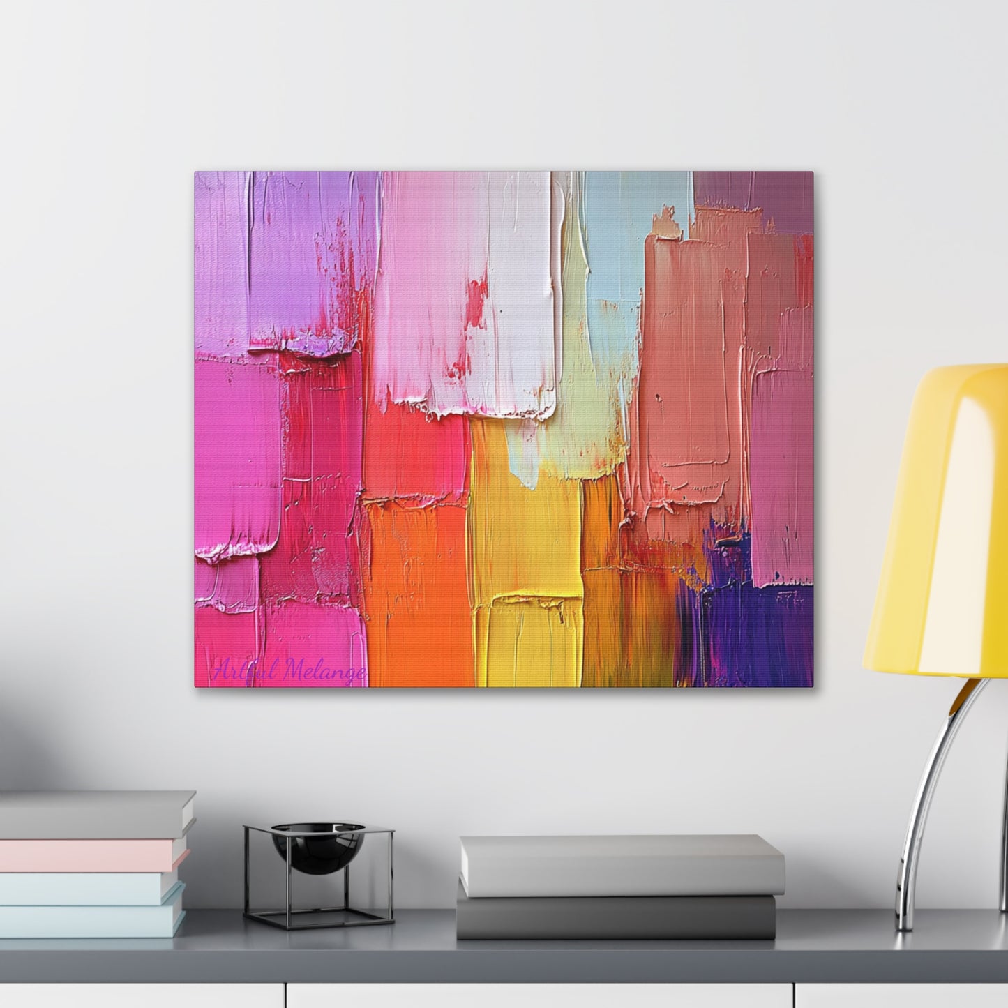 Acrylic Abstract Canvas Print - Richly Textured Artistry