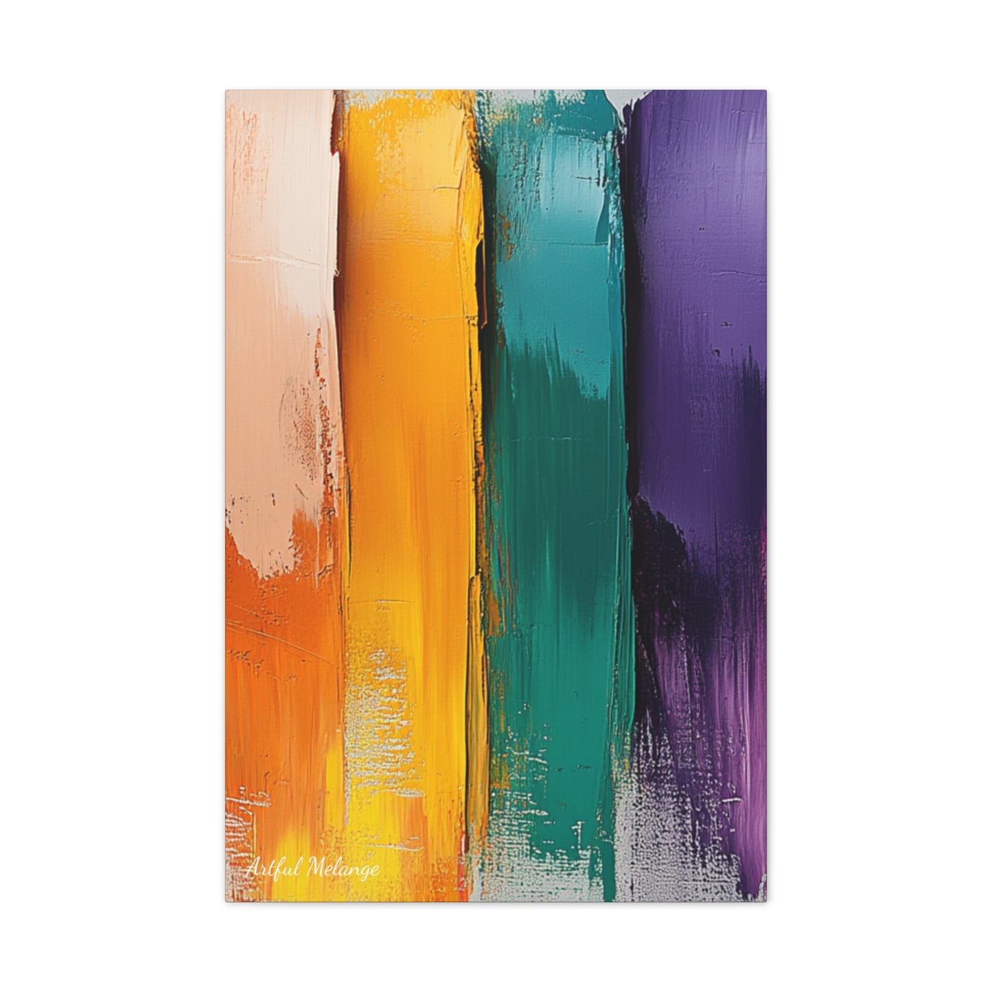 Acrylic Abstract Canvas Print - Richly Textured Artistry