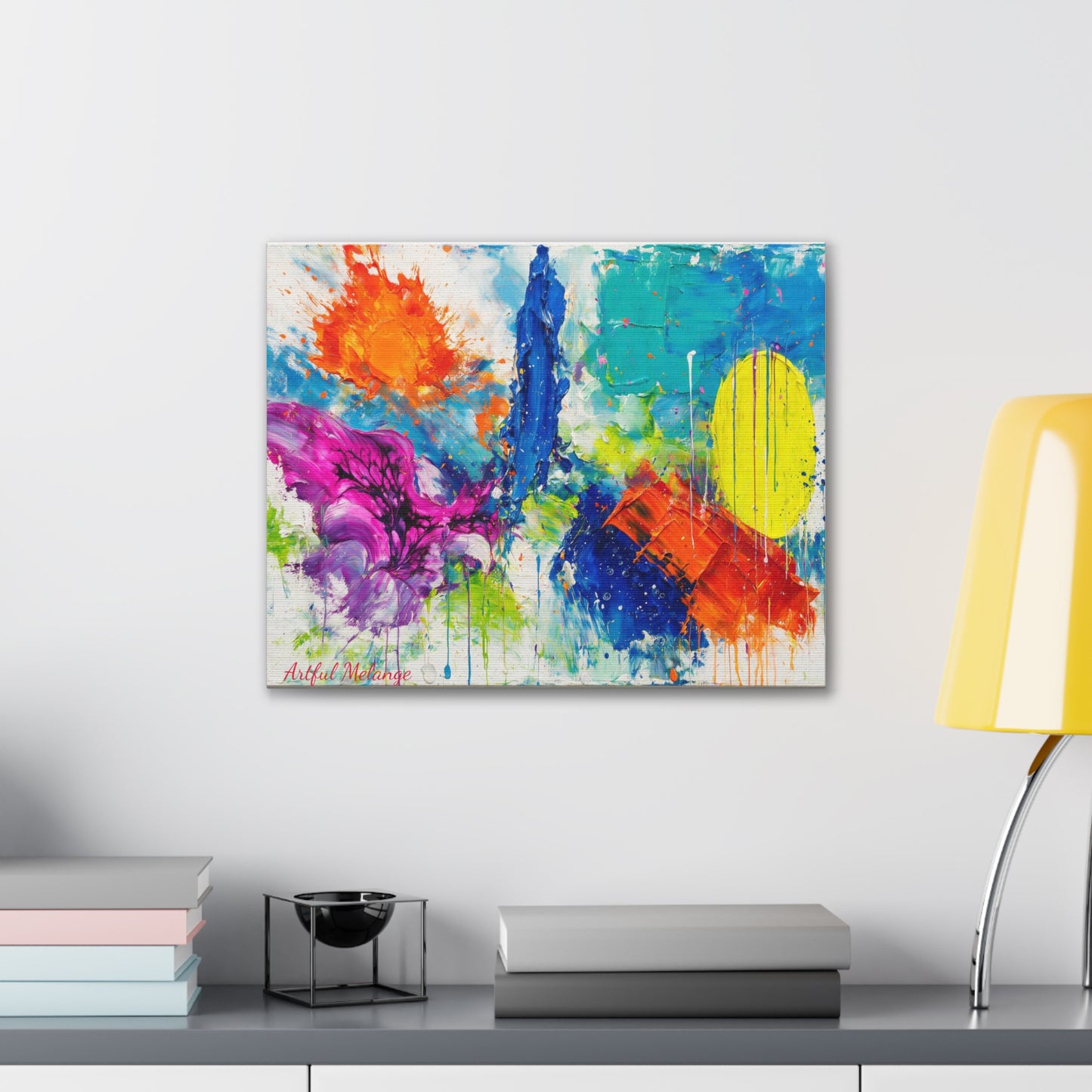 Acrylic Abstract Canvas Print - Richly Textured Artistry
