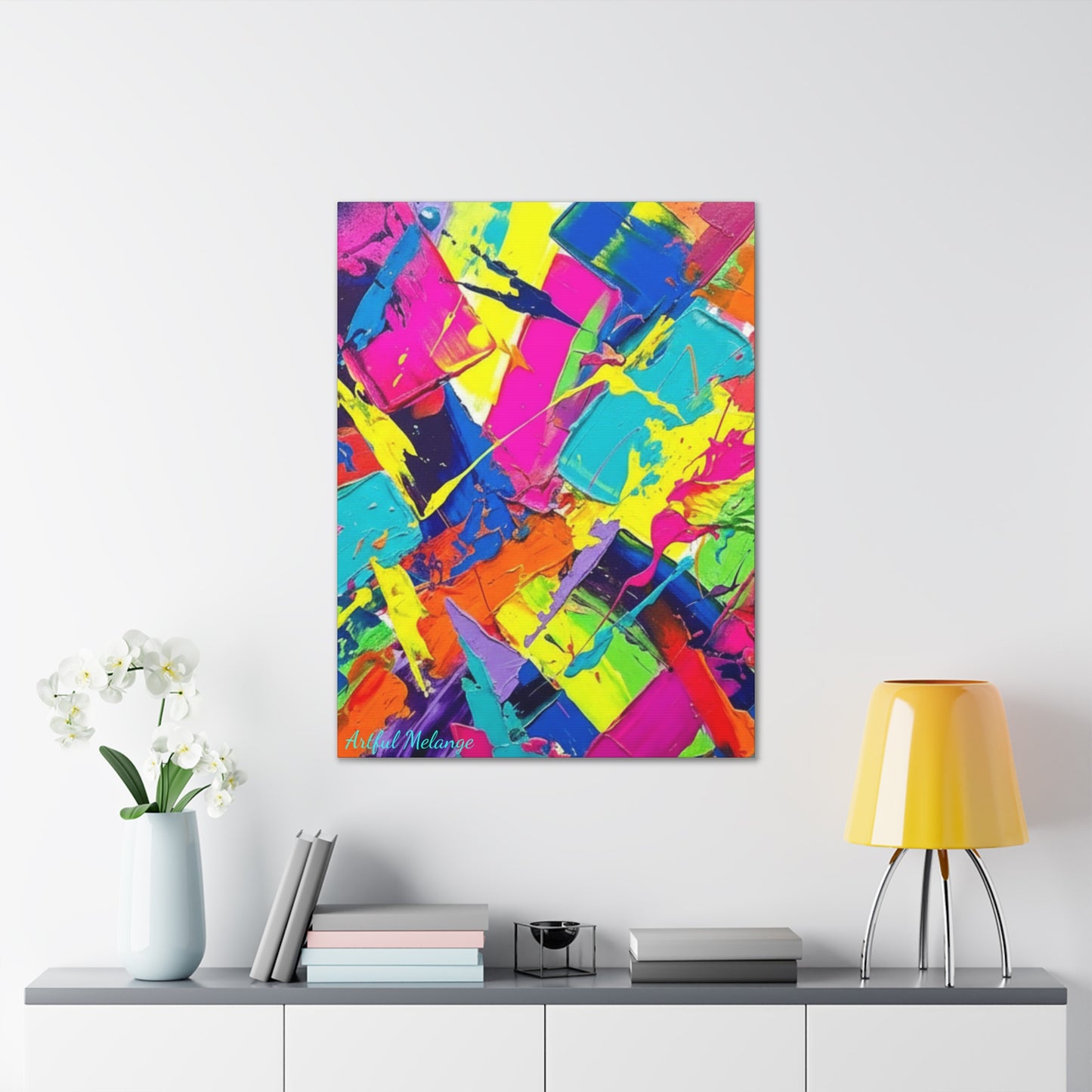 Acrylic Abstract Canvas Print - Richly Textured Artistry