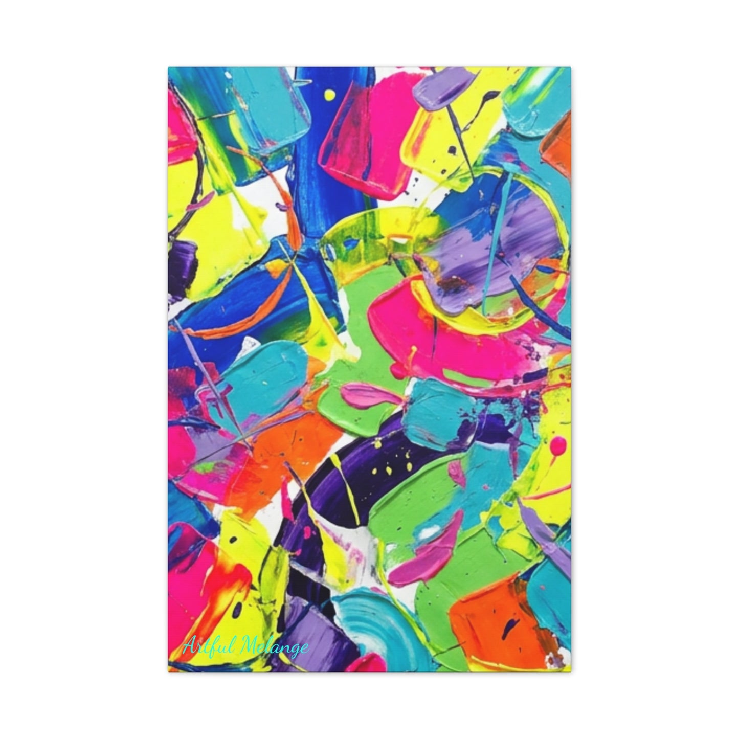 Acrylic Abstract Canvas Print - Richly Textured Artistry