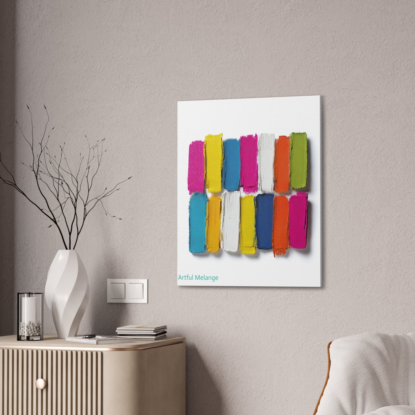 Acrylic Abstract Canvas Print - Richly Textured Artistry