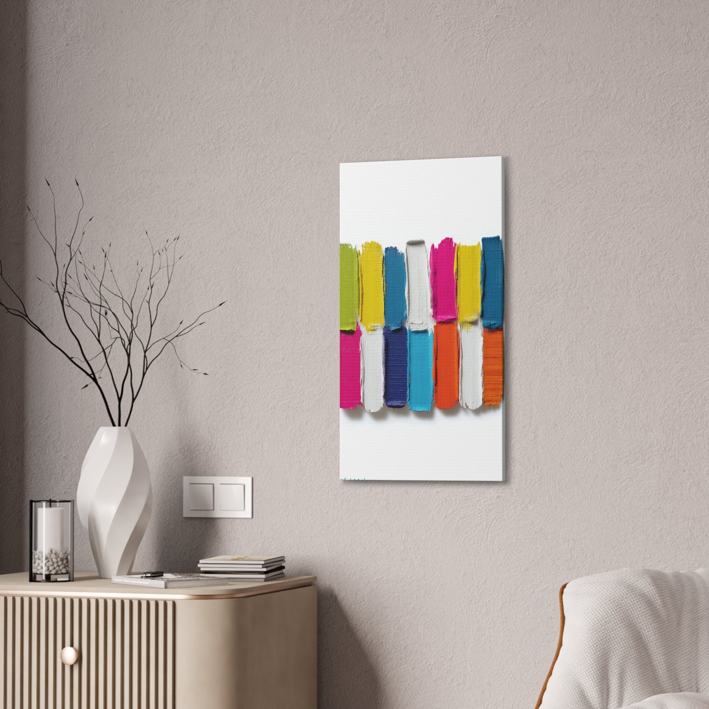Acrylic Abstract Canvas Print - Richly Textured Artistry