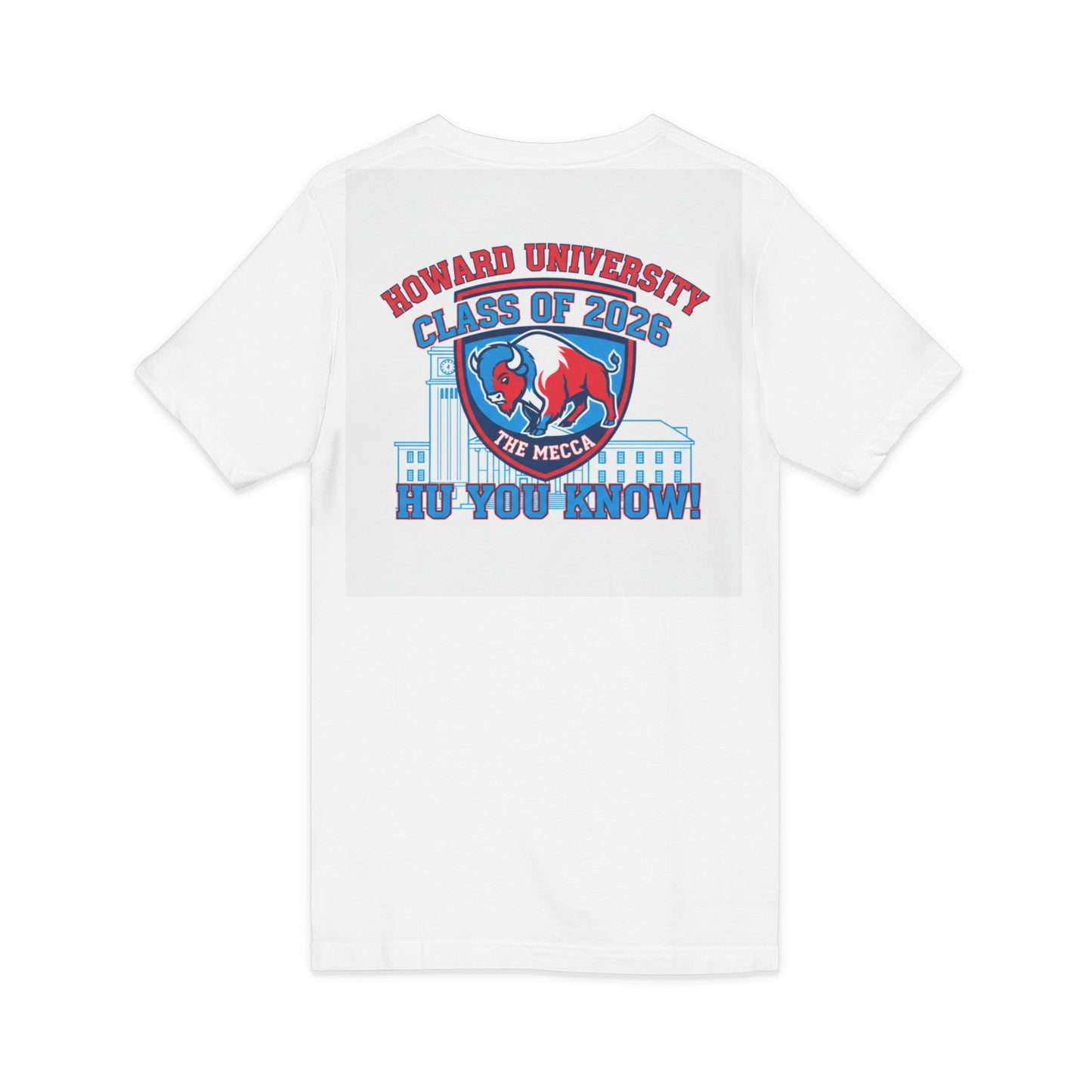 Howard University Class of 2026 Unisex V-Neck T-Shirt | The Mecca Incoming Class Tee