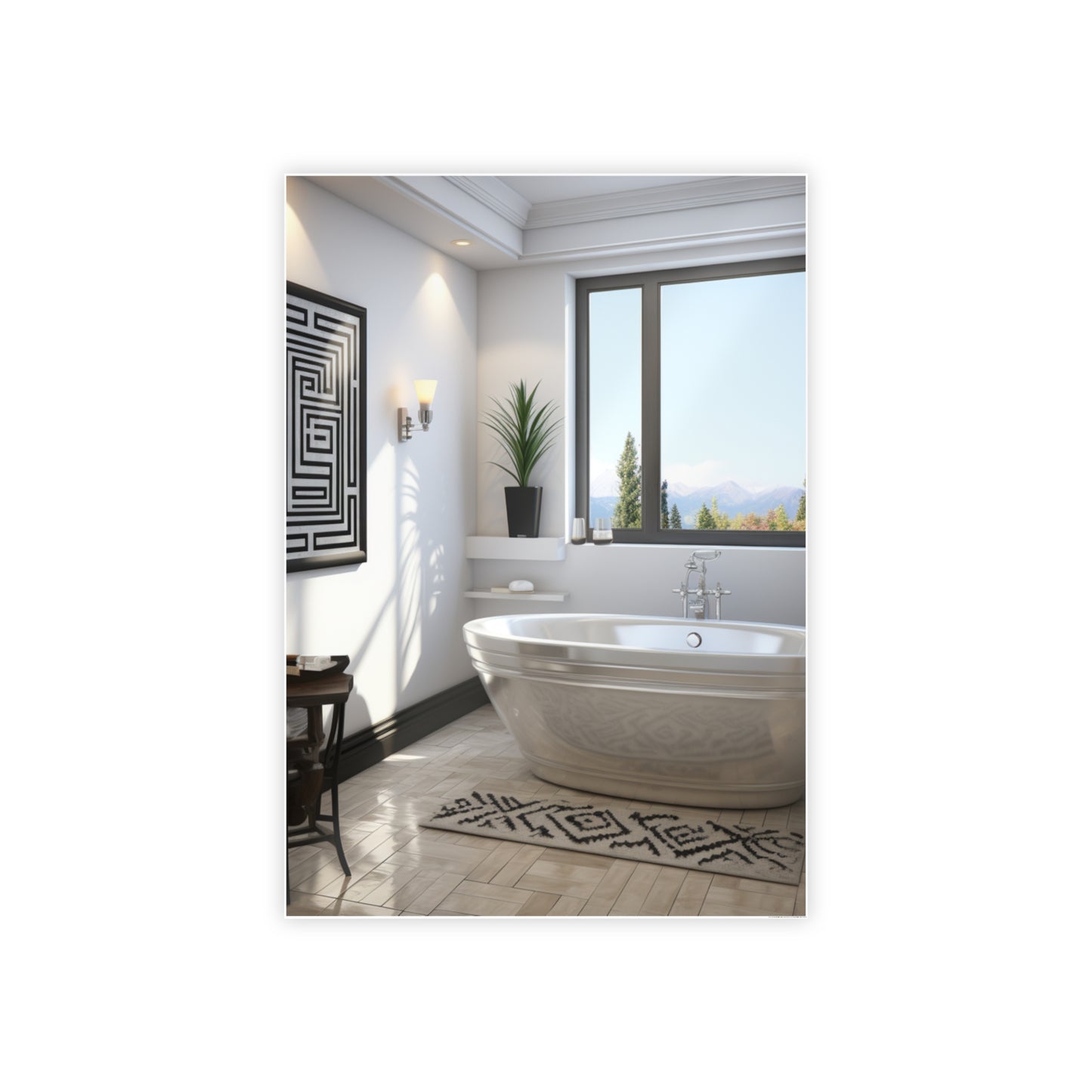Cultural Elegance Bathscapes Poster Art