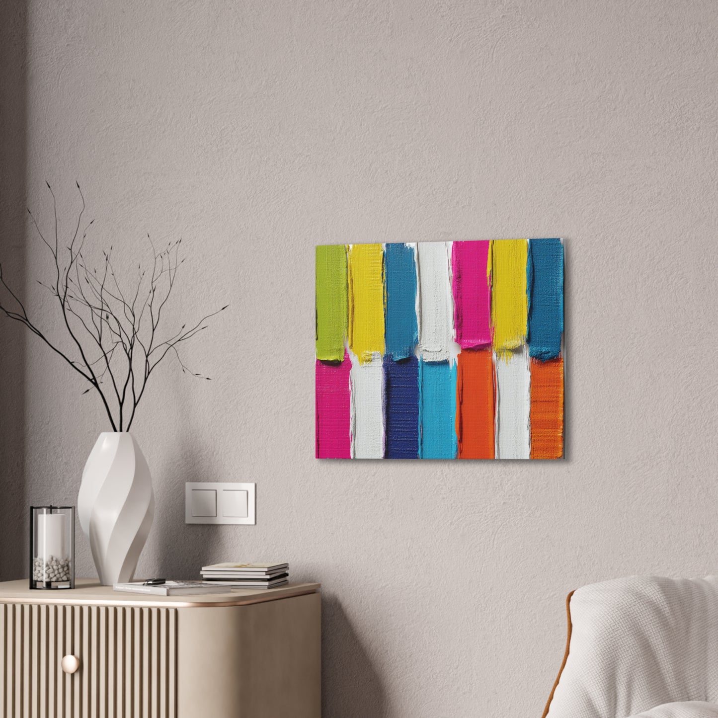 Acrylic Abstract Canvas Print - Richly Textured Artistry