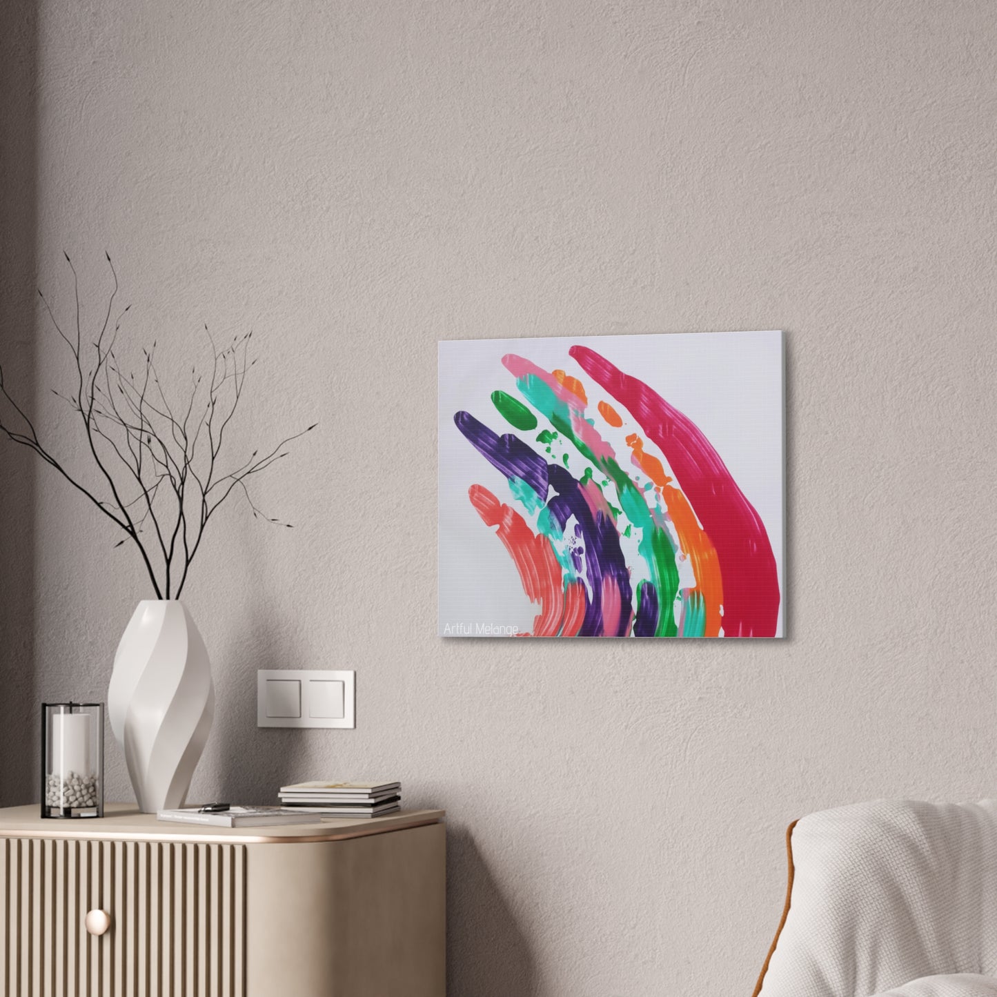 Primary Elegance: A Symphony of Sophistication Canvas Print