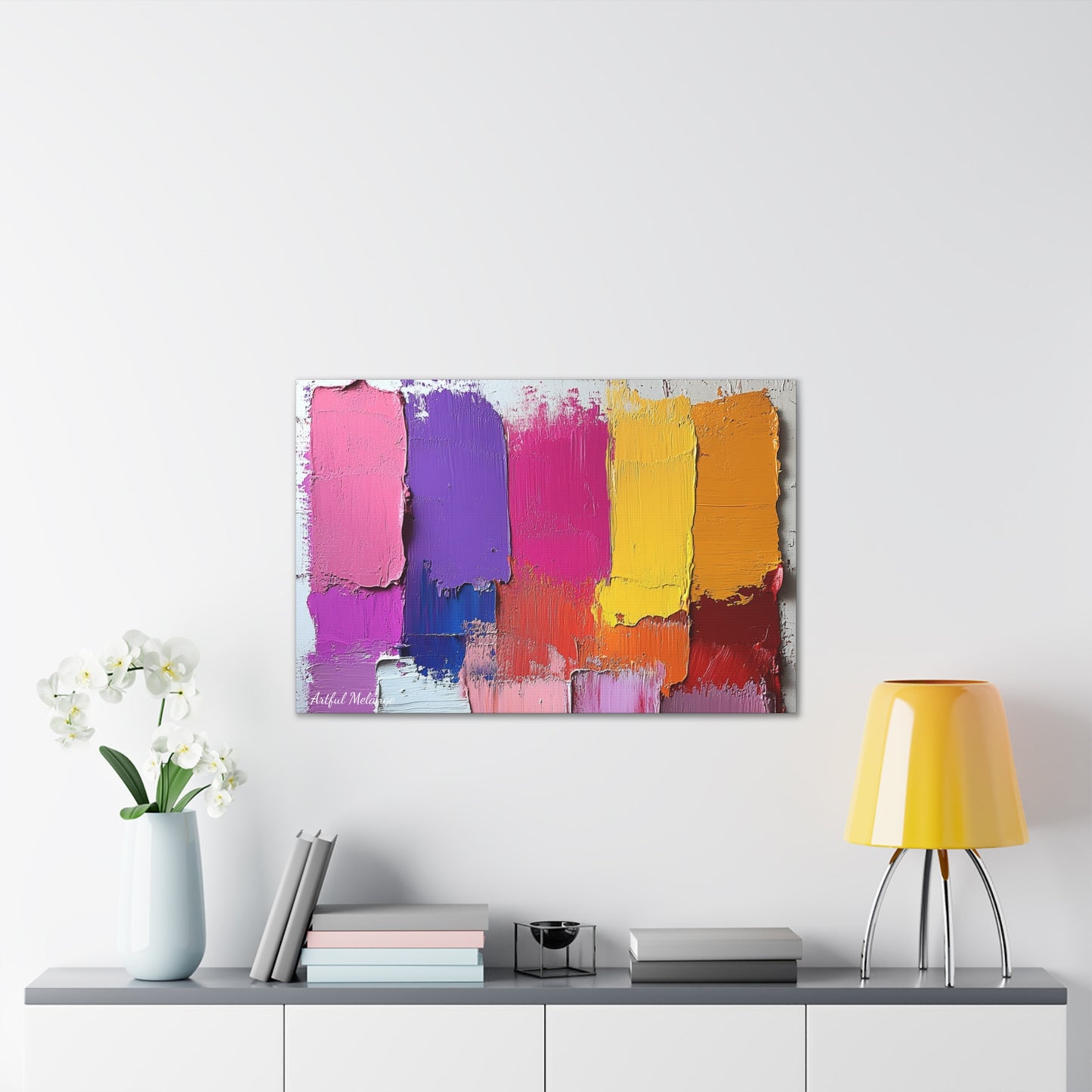 Acrylic Abstract Canvas Print - Richly Textured Artistry