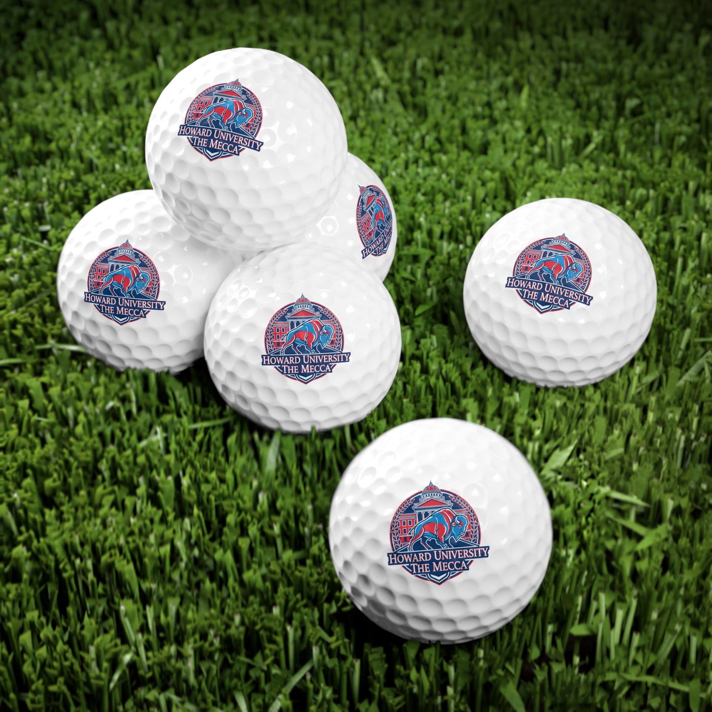 Howard University “The Yard Legacy” Golf Ball Set, 6 pcs 1
