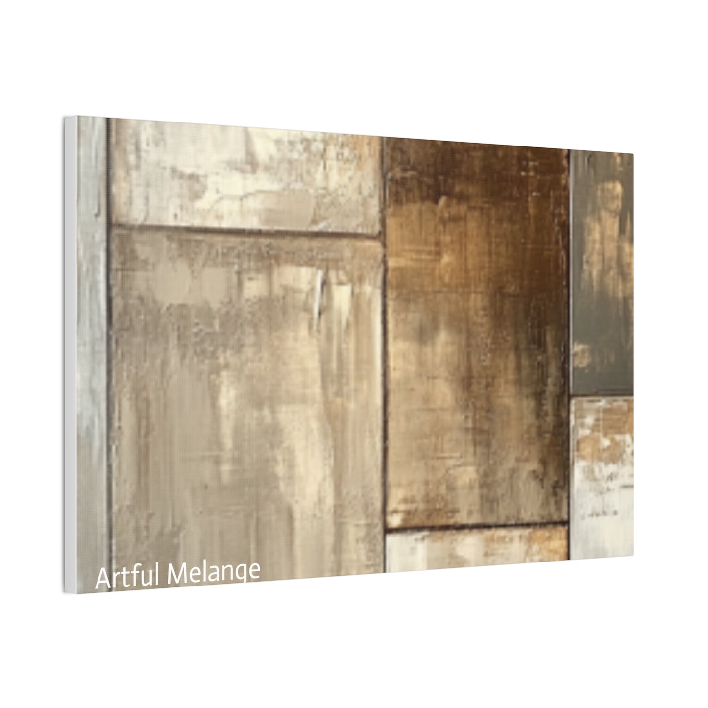 Acrylic Abstract Canvas Print - Richly Textured Artistry