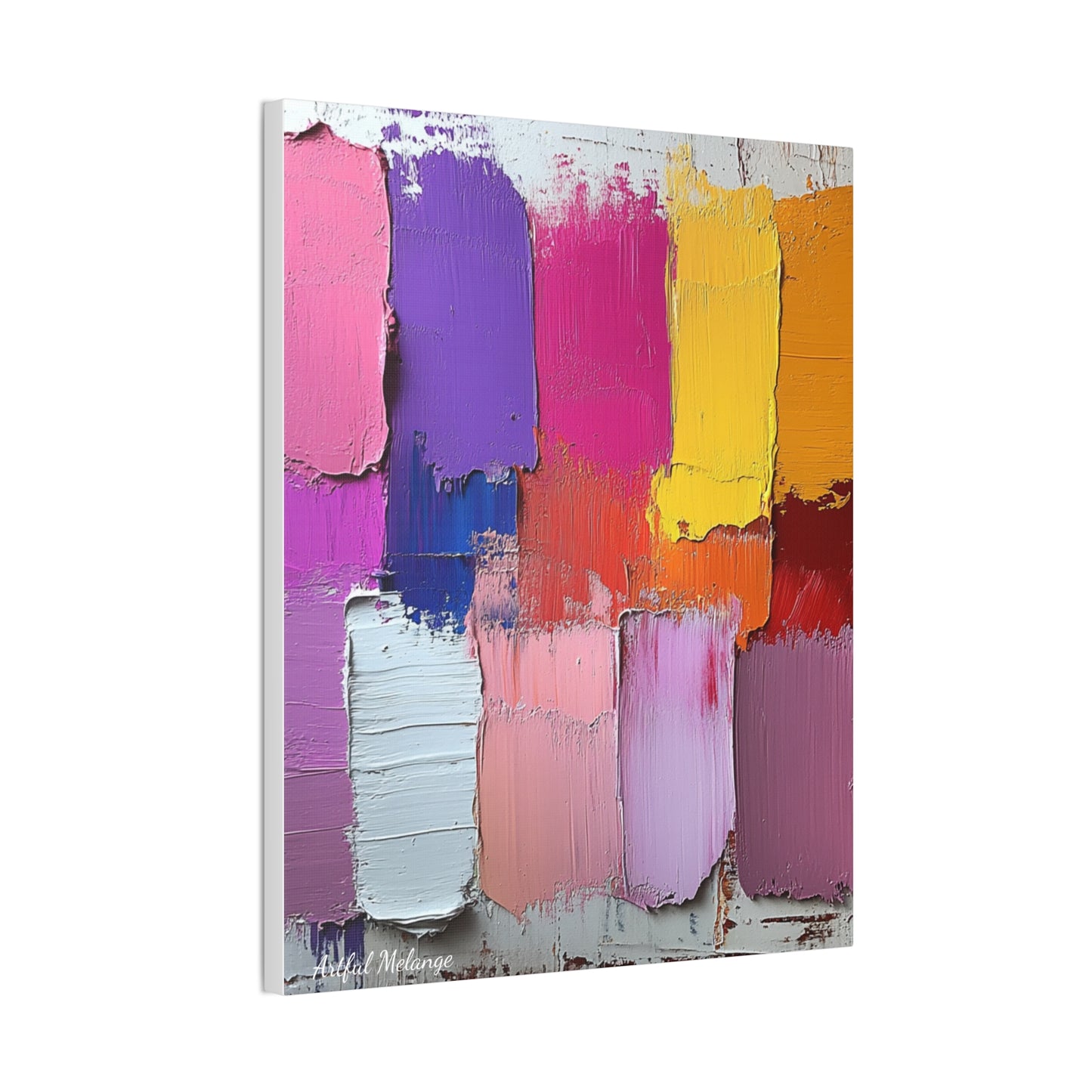 Acrylic Abstract Canvas Print - Richly Textured Artistry