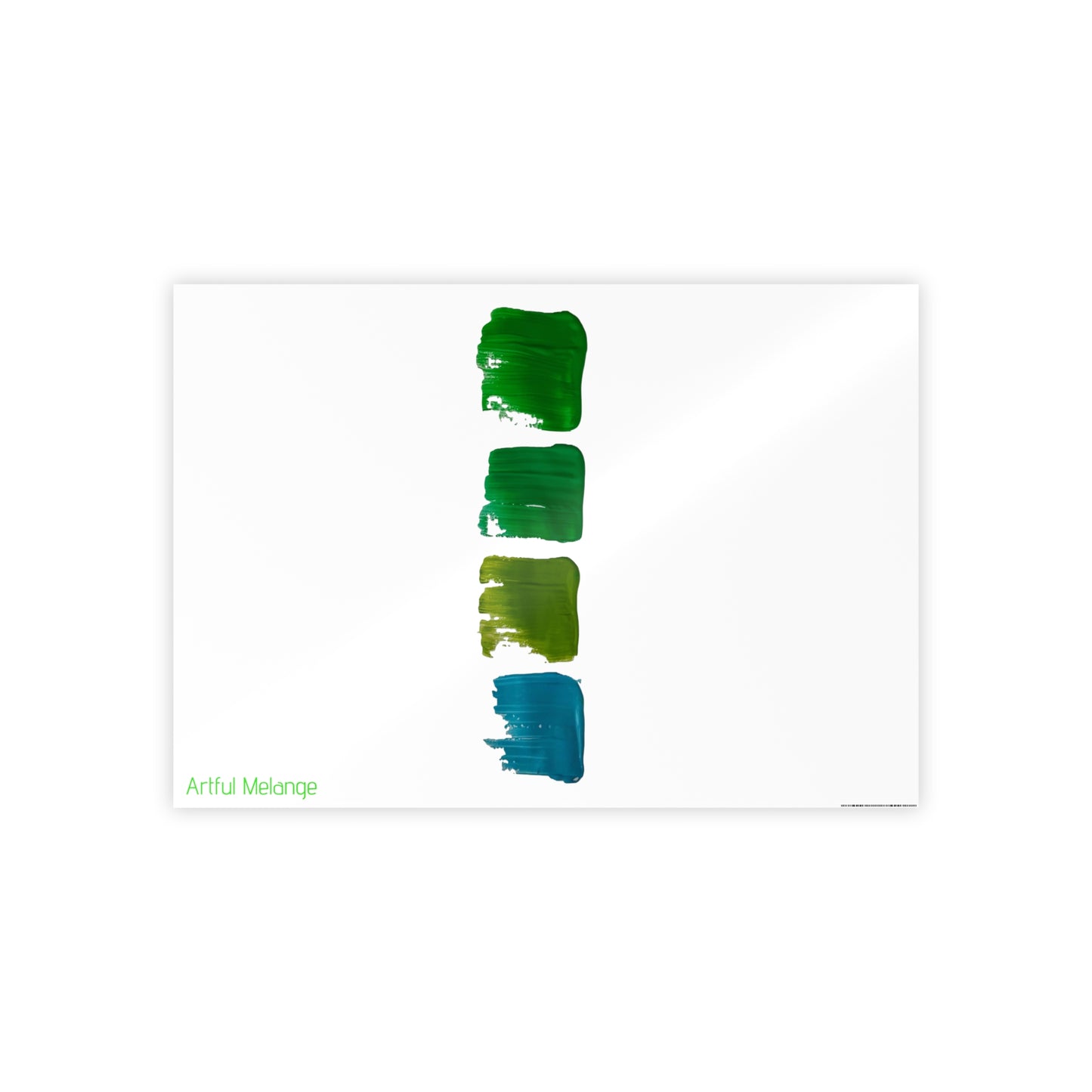 Gleaming Acrylic Abstract Poster: A Spectrum of Colorful Elegance