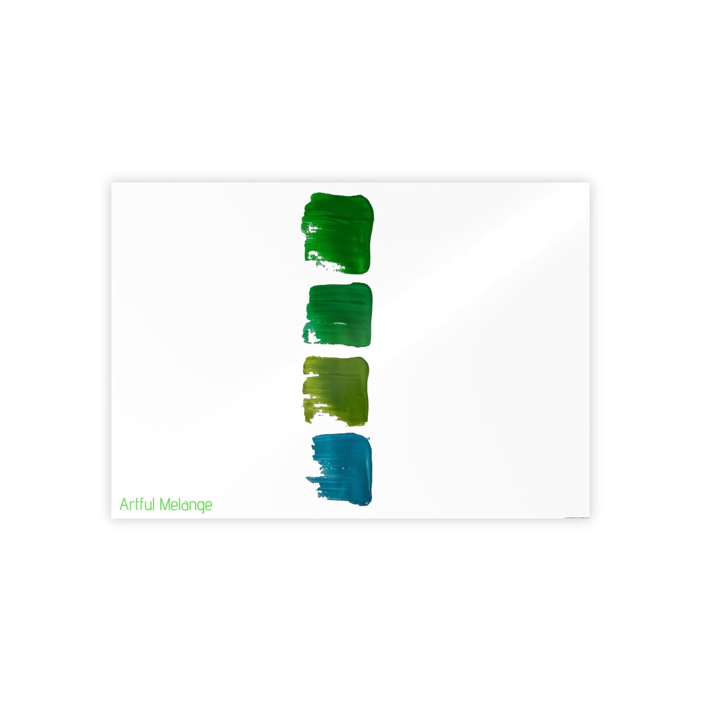 Gleaming Acrylic Abstract Poster: A Spectrum of Colorful Elegance