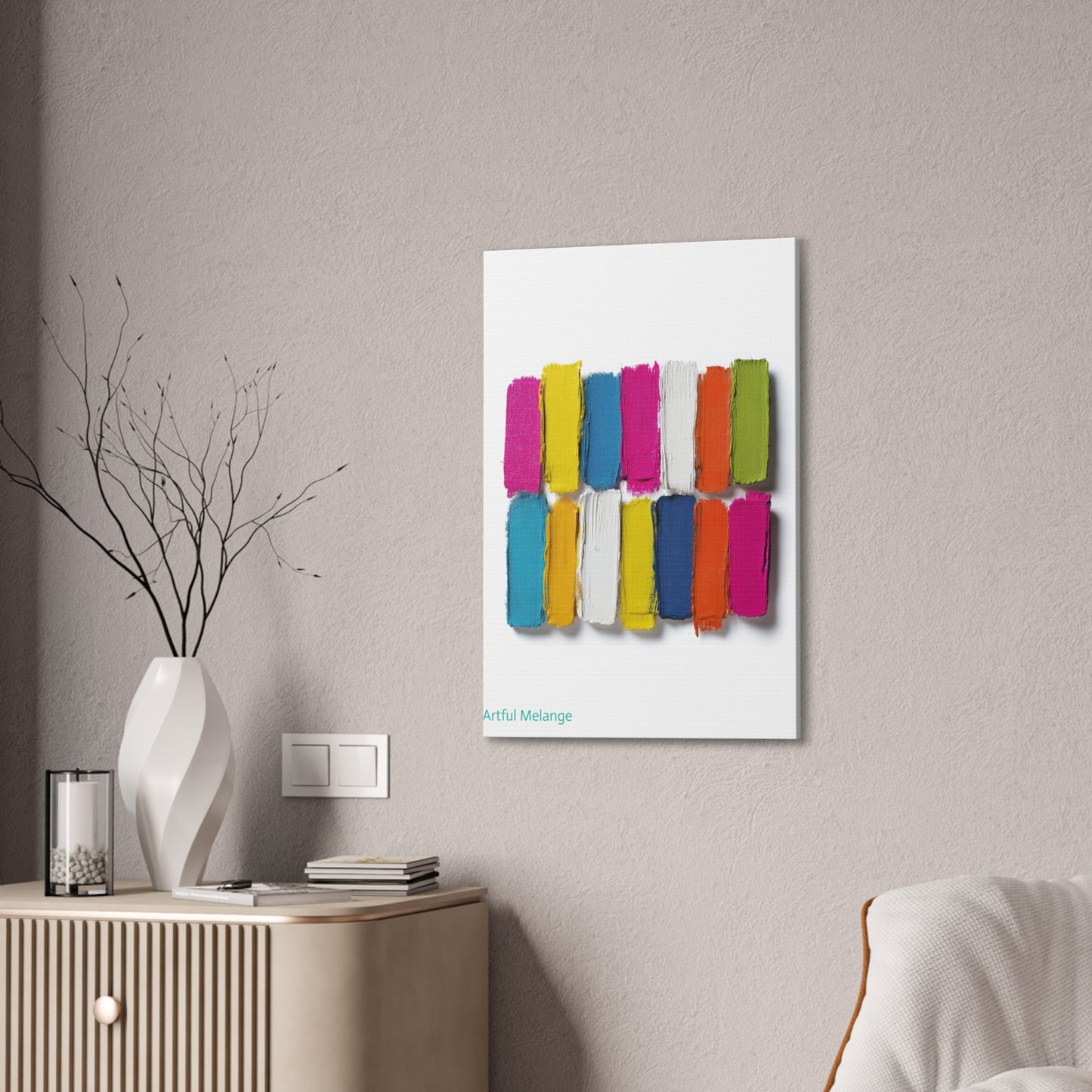 Acrylic Abstract Canvas Print - Richly Textured Artistry