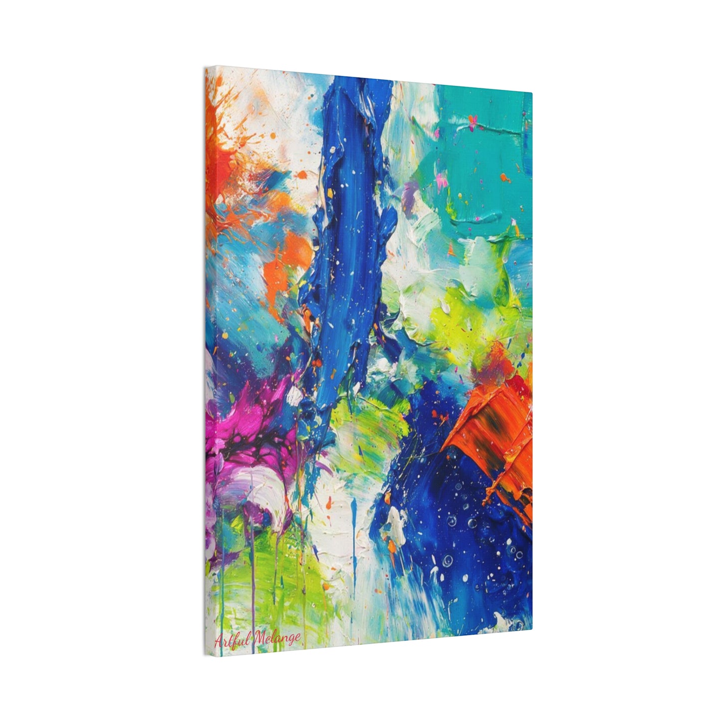 Acrylic Abstract Canvas Print - Richly Textured Artistry