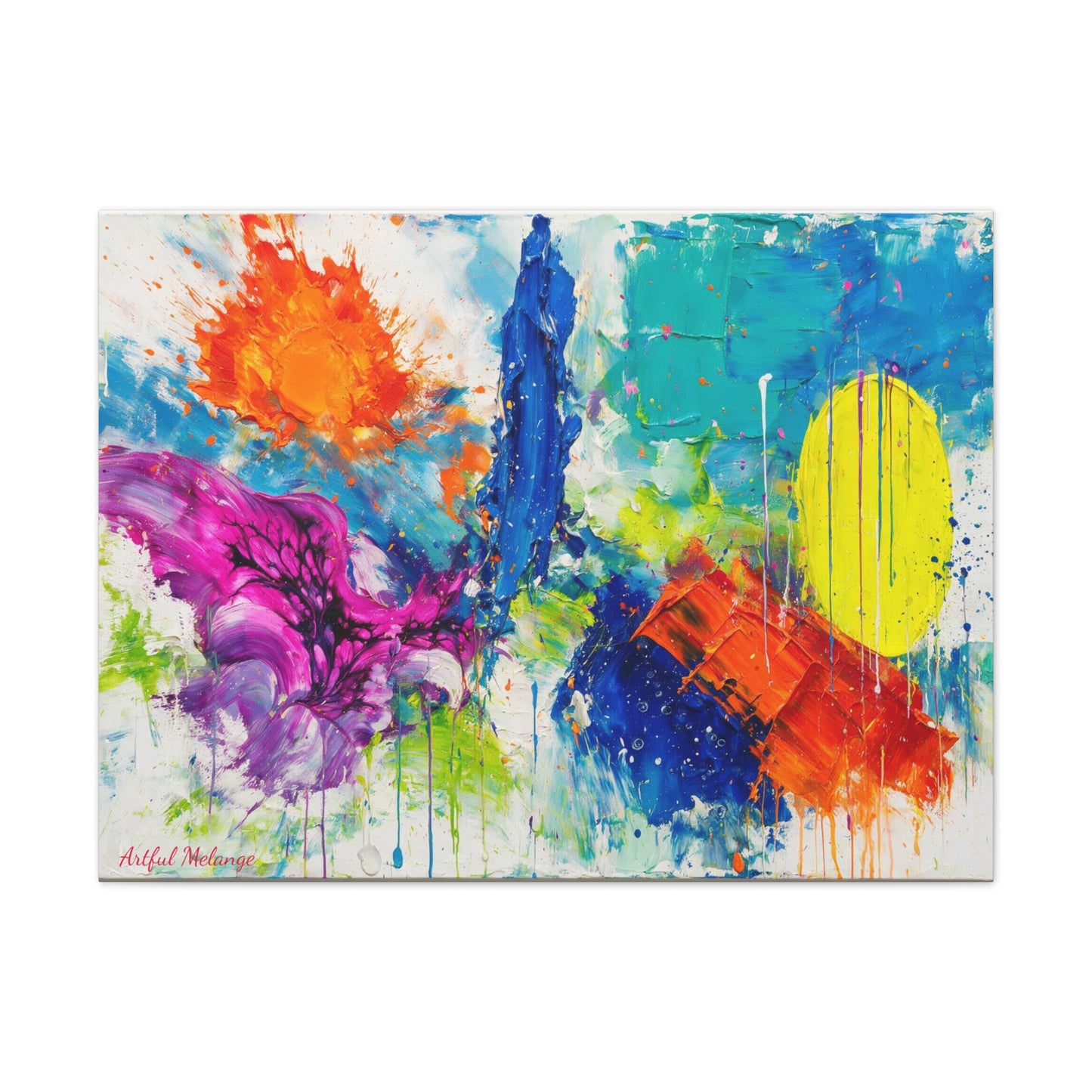 Acrylic Abstract Canvas Print - Richly Textured Artistry