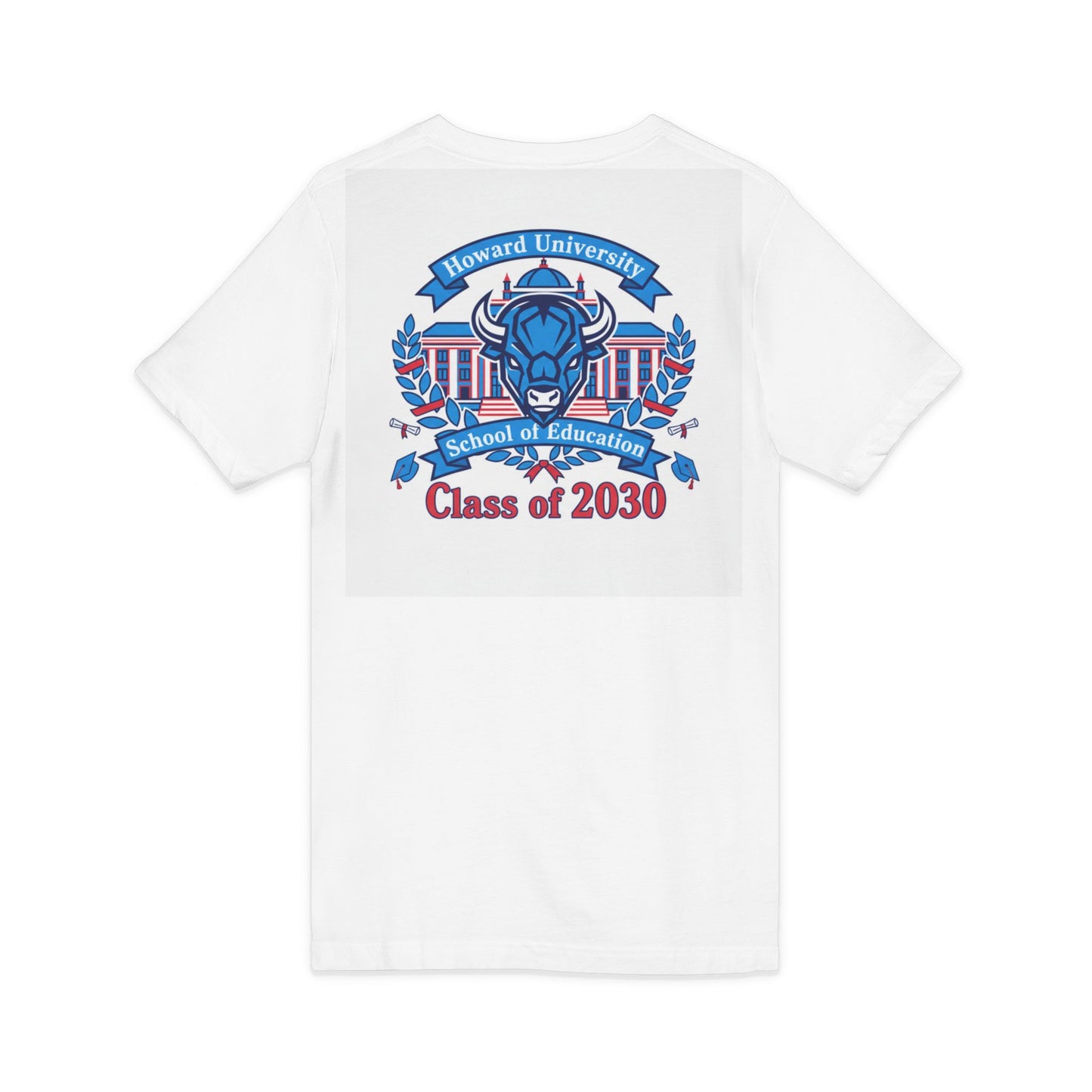 Howard University Class of 2030 Unisex V-Neck T-Shirt | The Mecca Incoming Class Tee