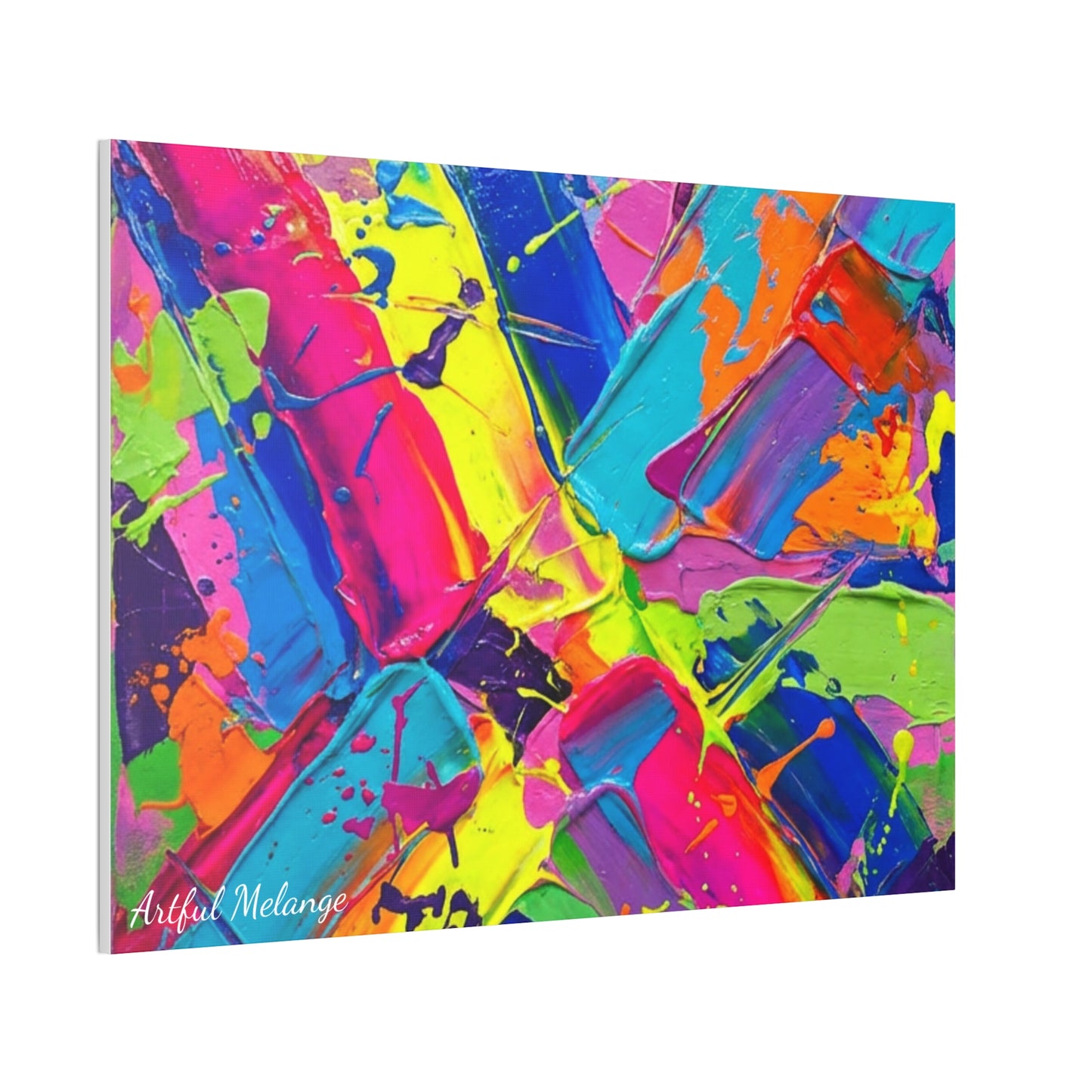 Acrylic Abstract Canvas Print - Richly Textured Artistry