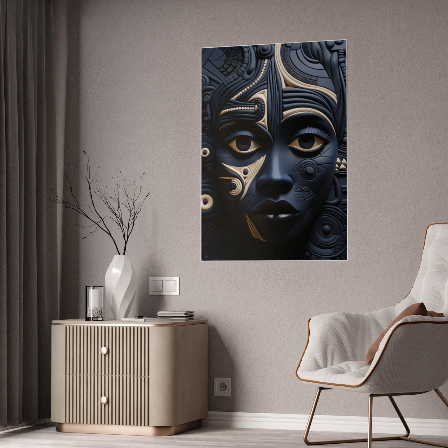AfroElegance: Empowering Melanated Women Poster 1