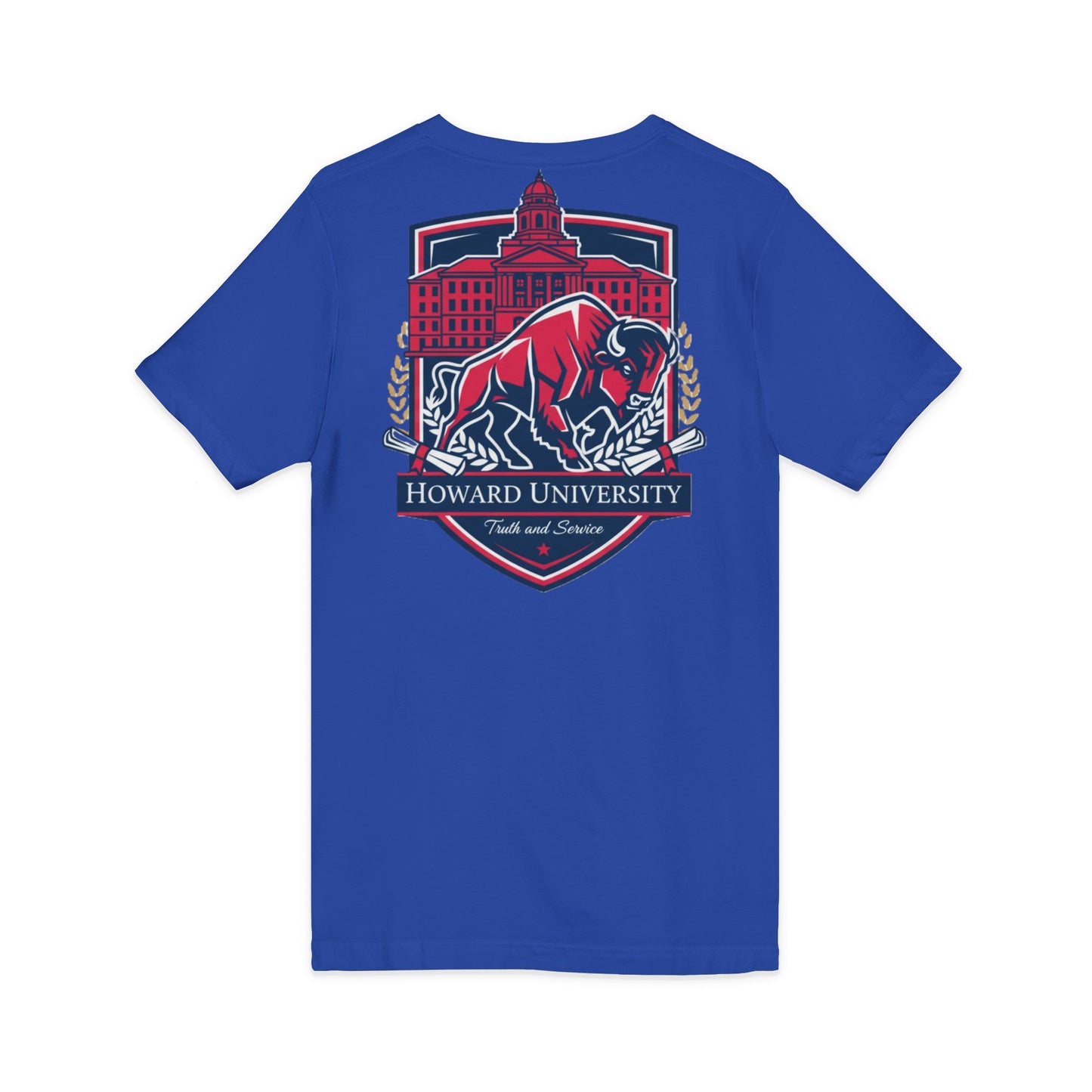 Howard University/ Truth and Service Unisex V-Neck T-Shirt 5