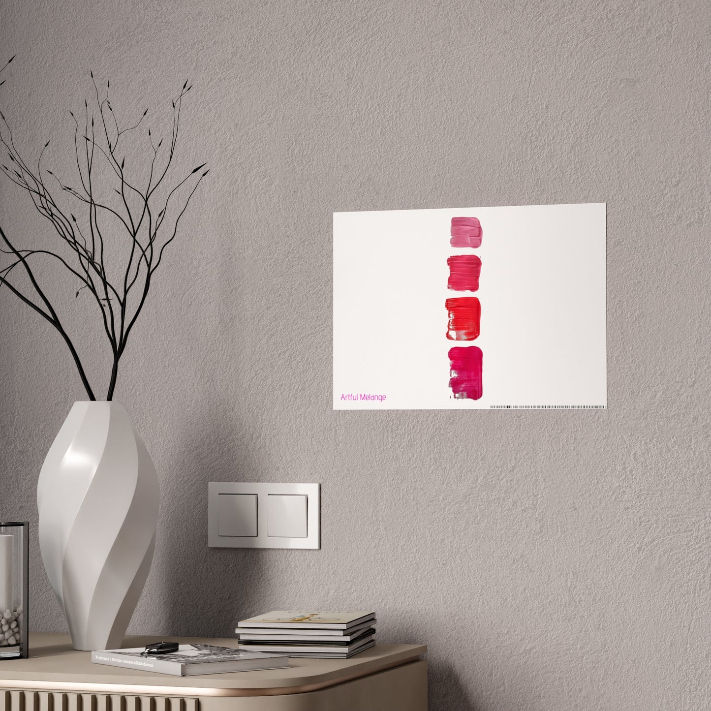 Gleaming Acrylic Abstract Poster: A Spectrum of Colorful Elegance